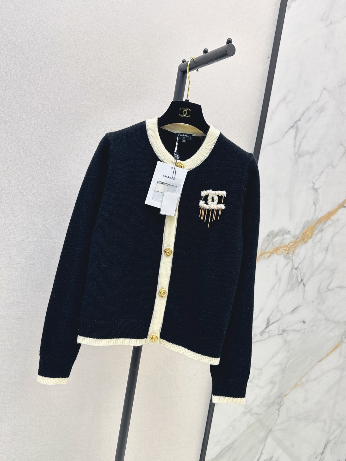 Chan 26fw cashmere knit cardigan