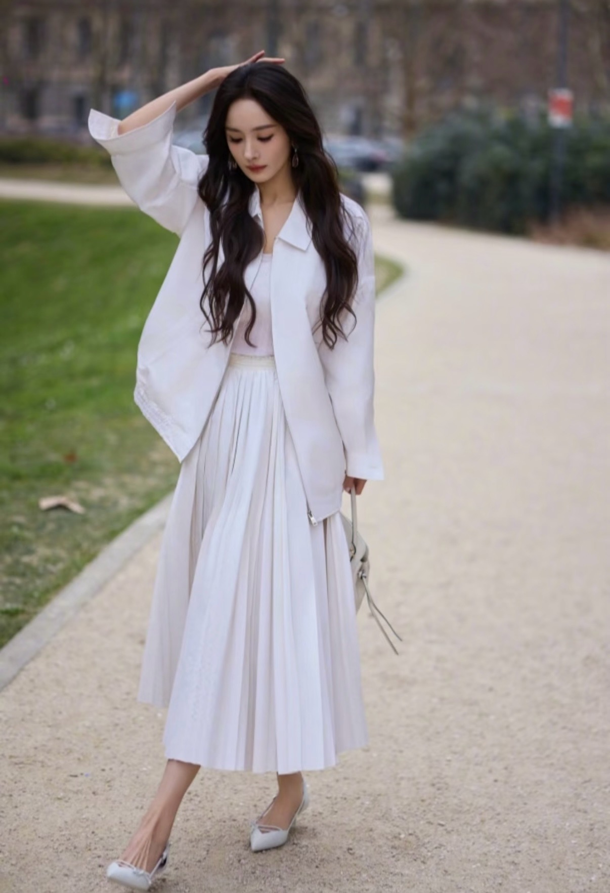 Pra 26fw pleated skirt