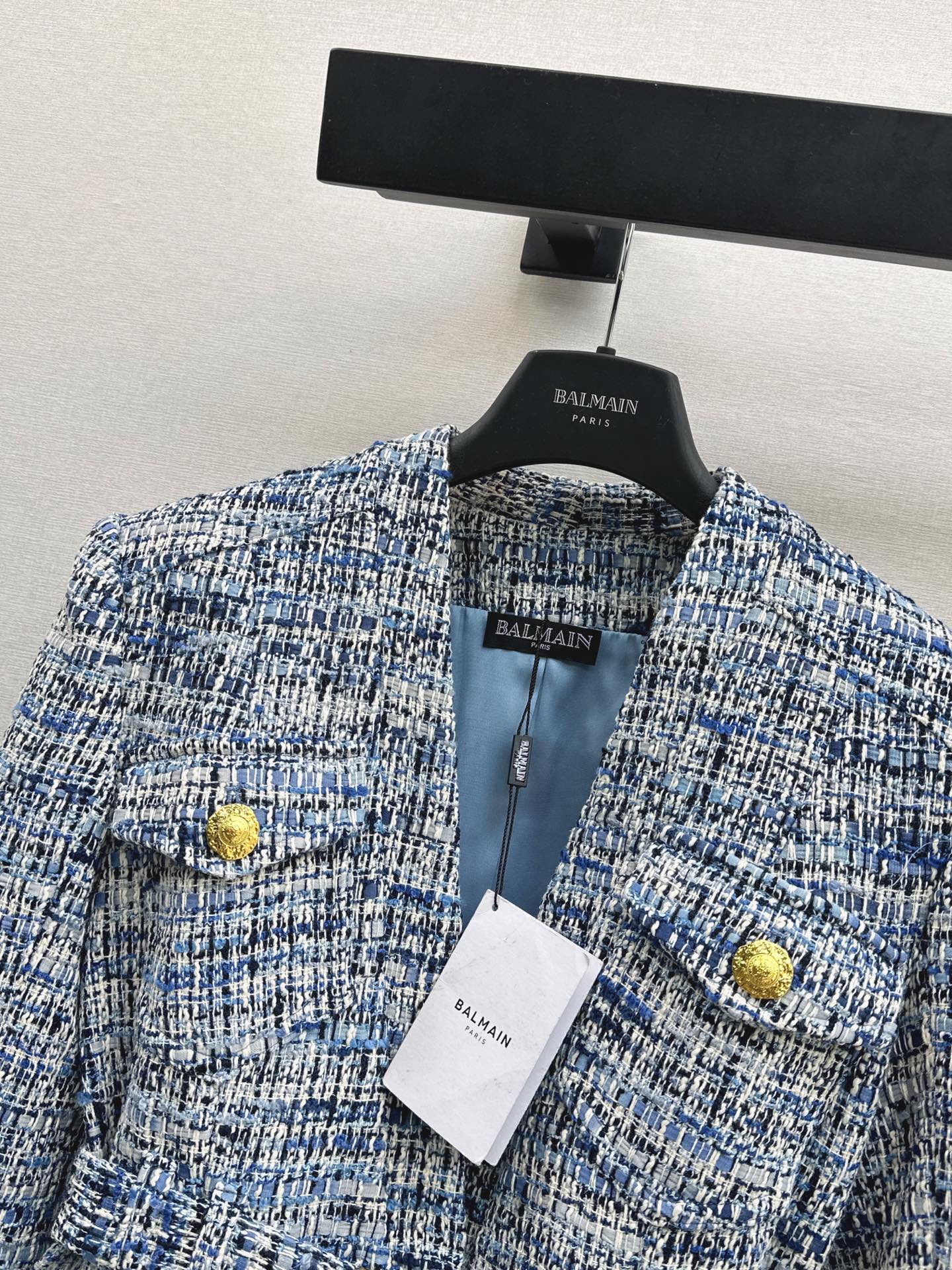 Bal 26fw belted woven jacket