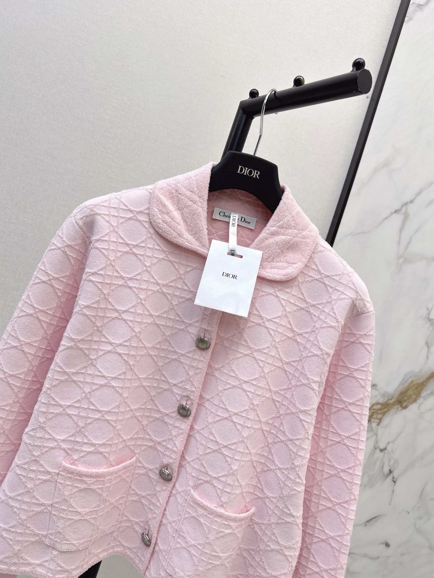 CD 26fw check jacquard jacket