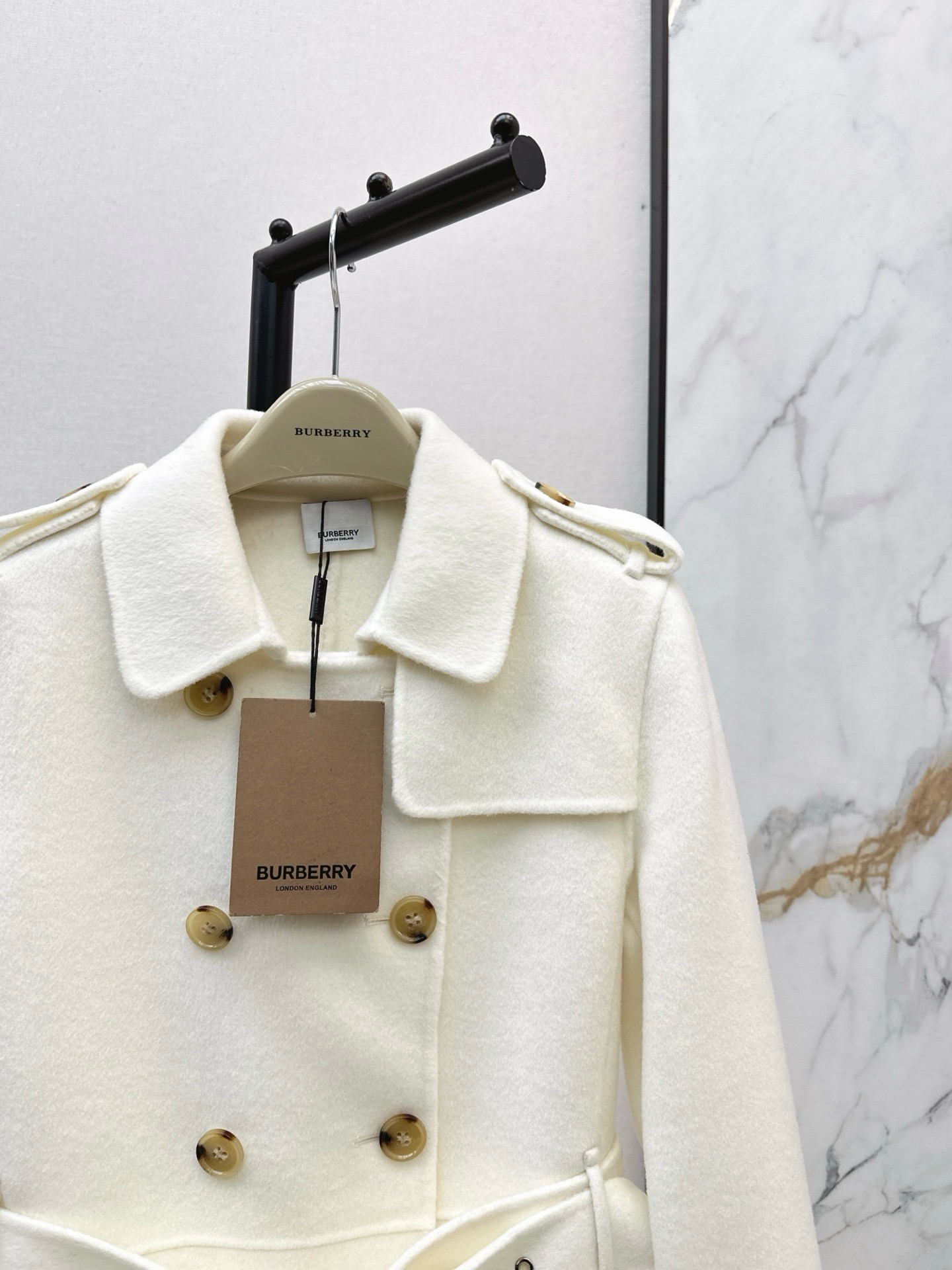 Bur 25fw double button trench coats