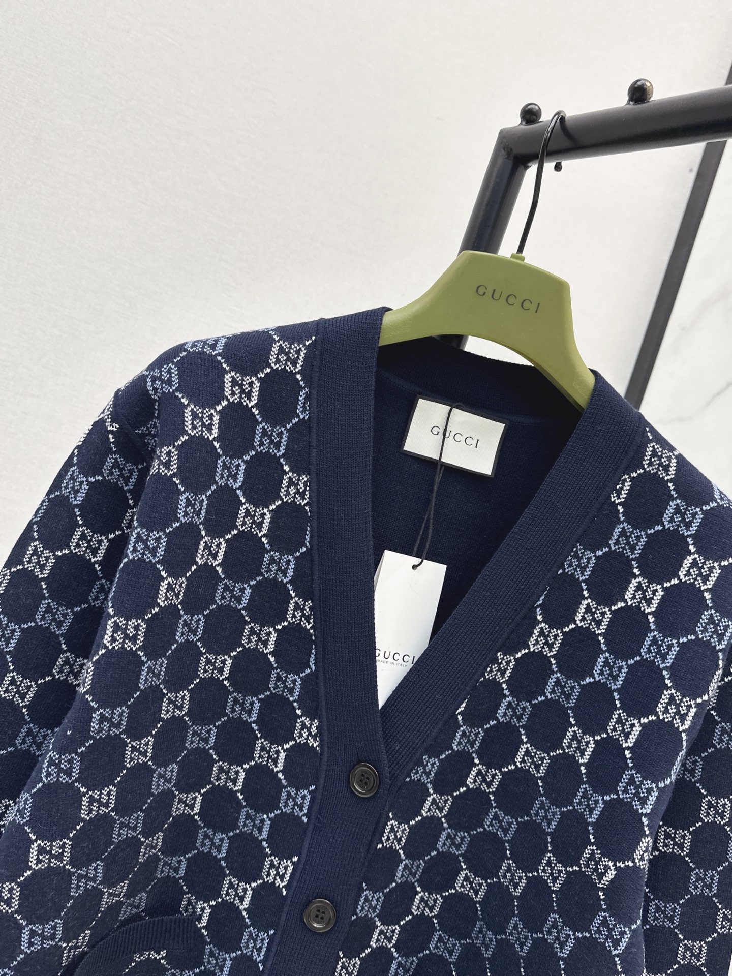 Guc 26fw jacquard cardigan