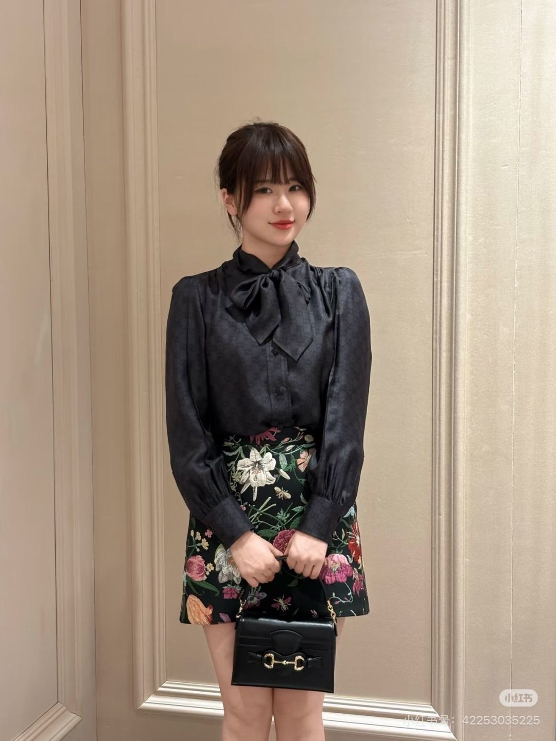 Guc 26fw jacquard ribbon shirt