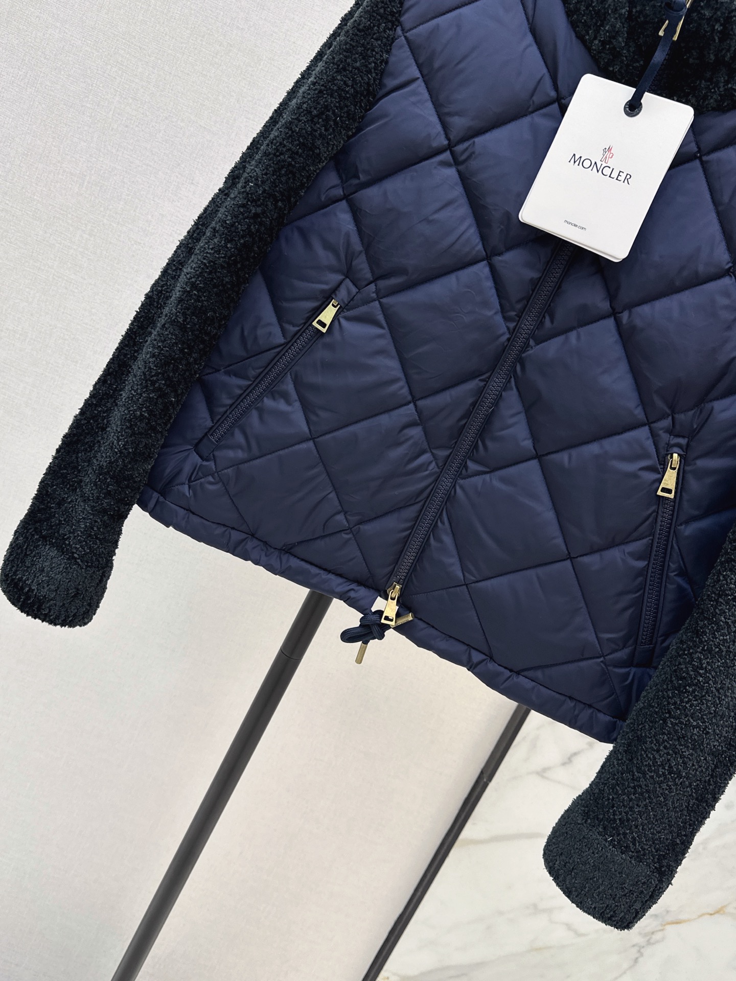 Monc 26fw knit contract down jacket