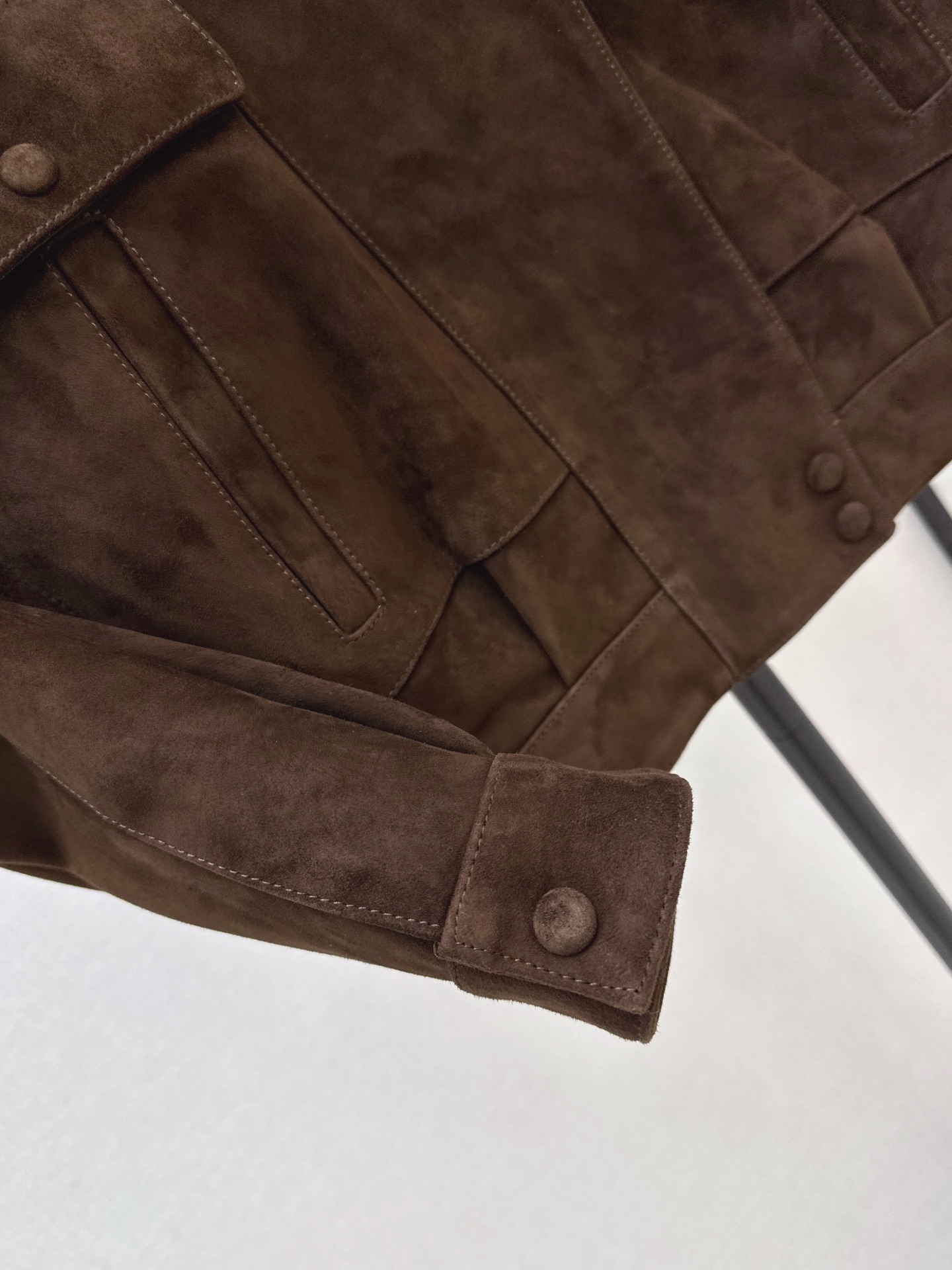 Sain 26fw suede leather jacket