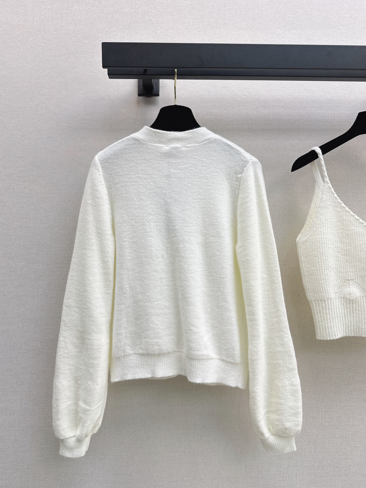 Chan 26fw cable knit camisole cardigan sets
