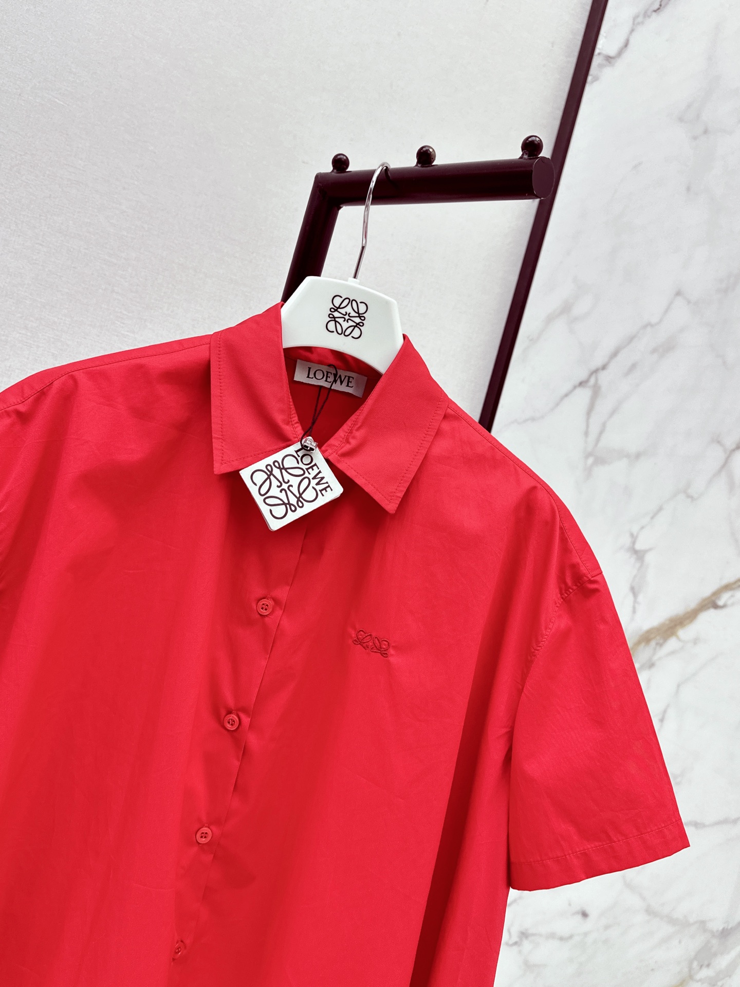 Loe 26fw cropped shirt
