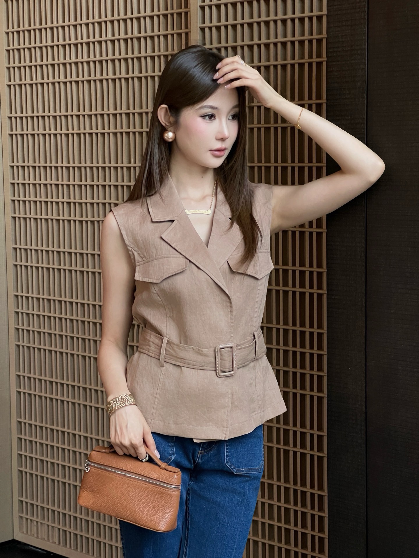 Ralp 26ss belted vest