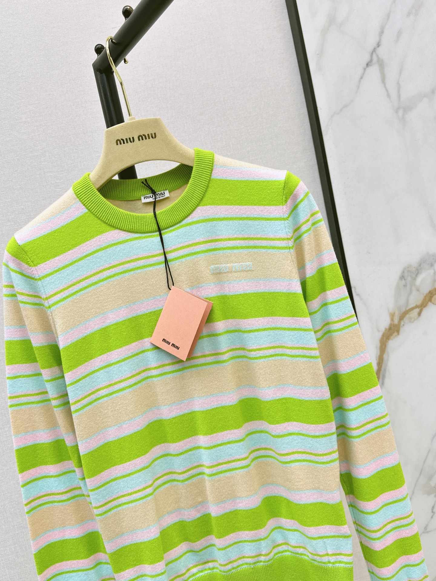 Miu 26fw stripe sweater