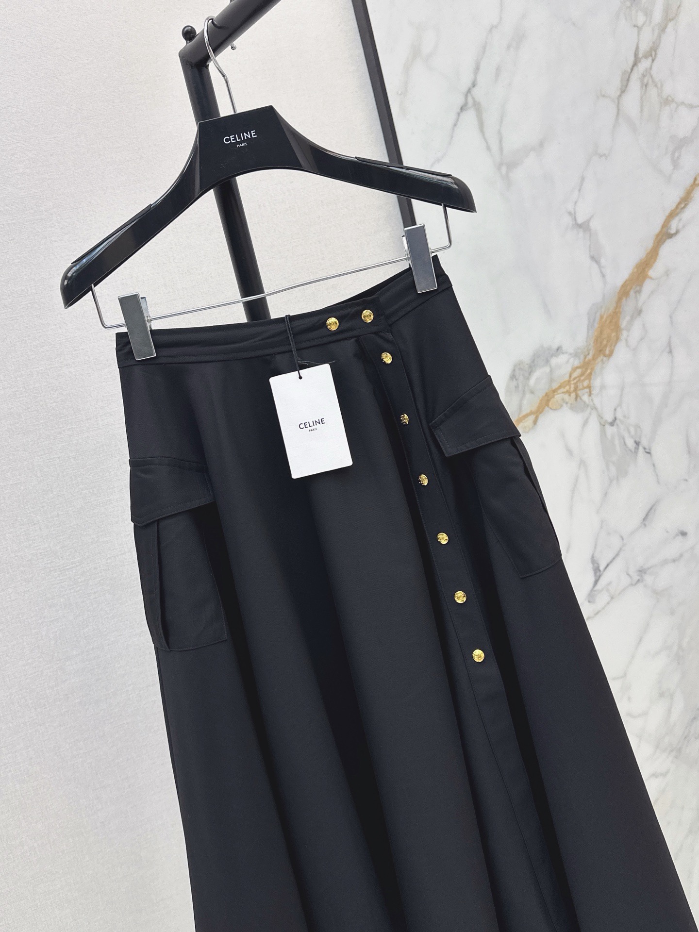 Celi 26ss cargo pleated skirt