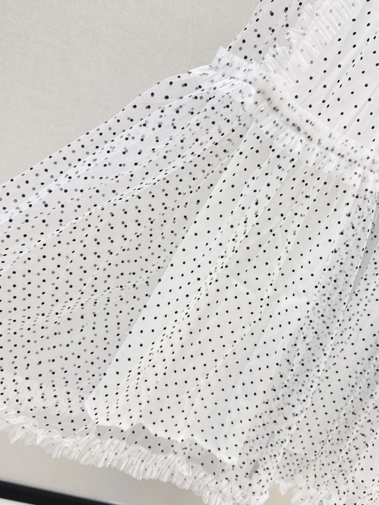 CD 26fw pokla dots mesh skirt