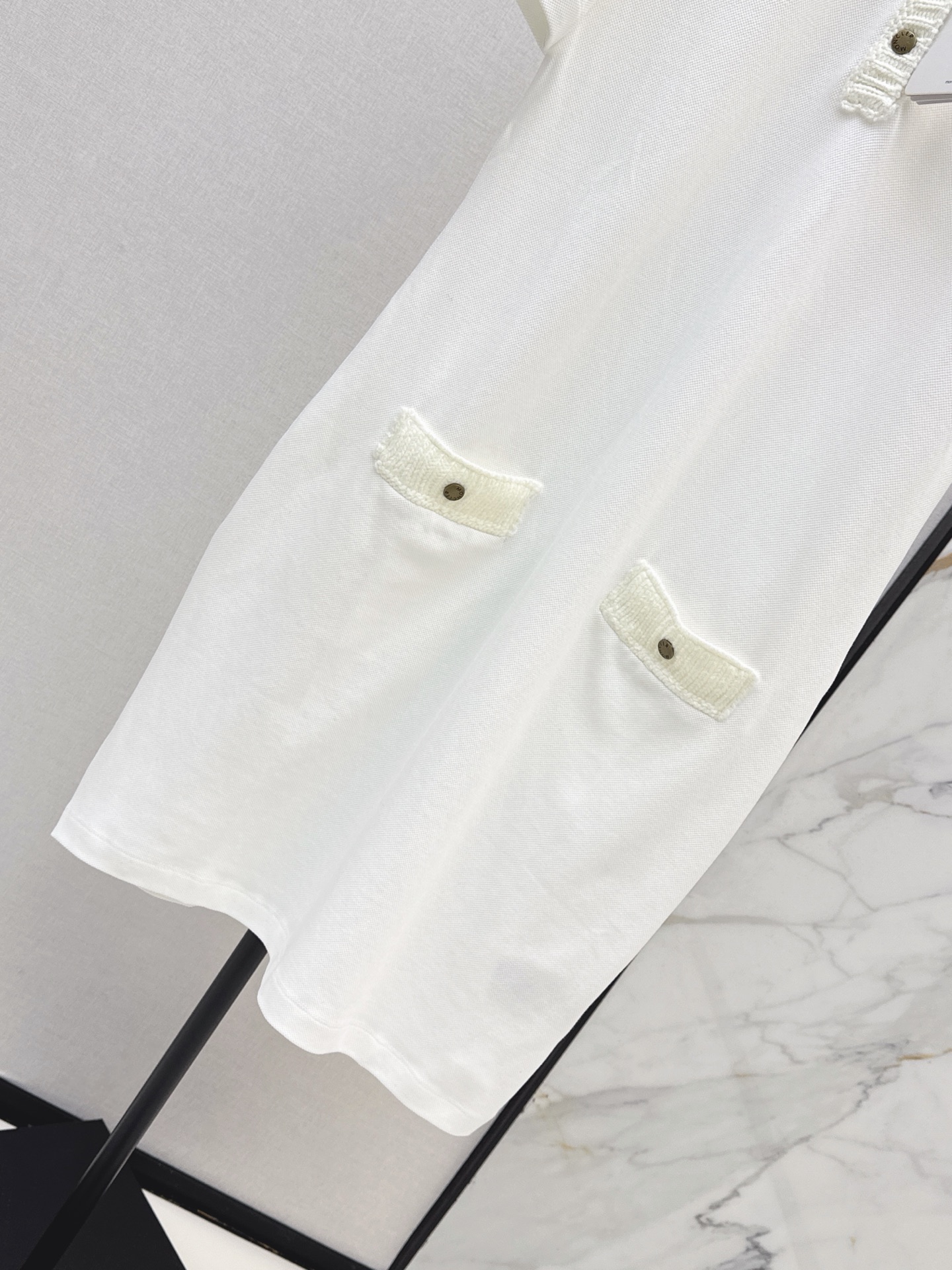 Monc 26ss knit contract polo dress