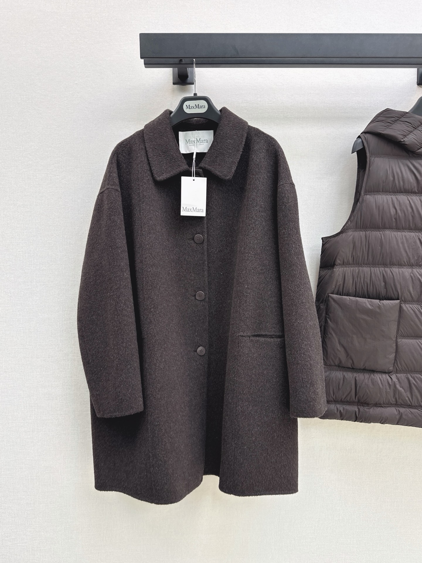 Max 26fw down vest woolen overcoats sets