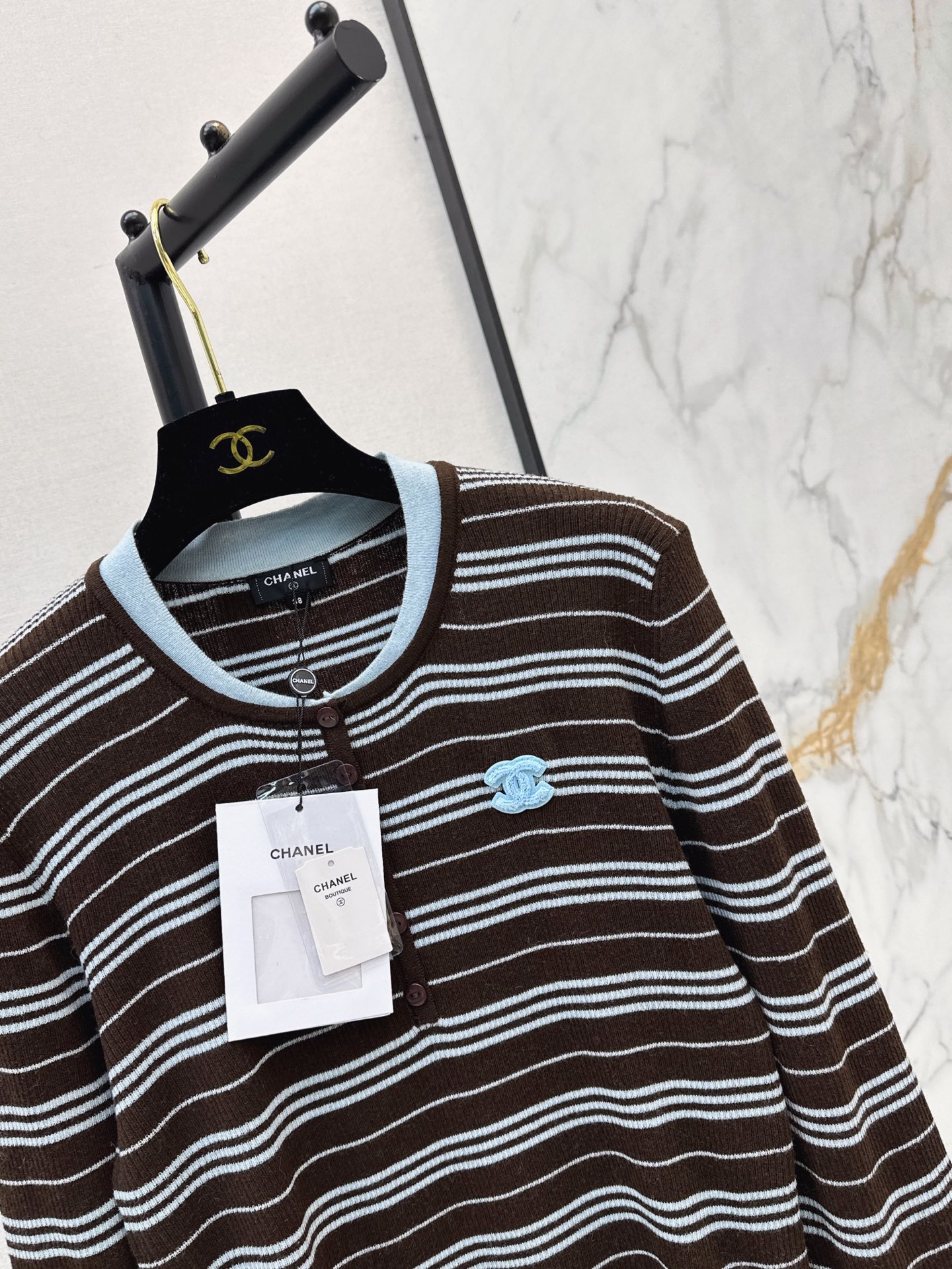 Chan 26fw stripe wool sweater