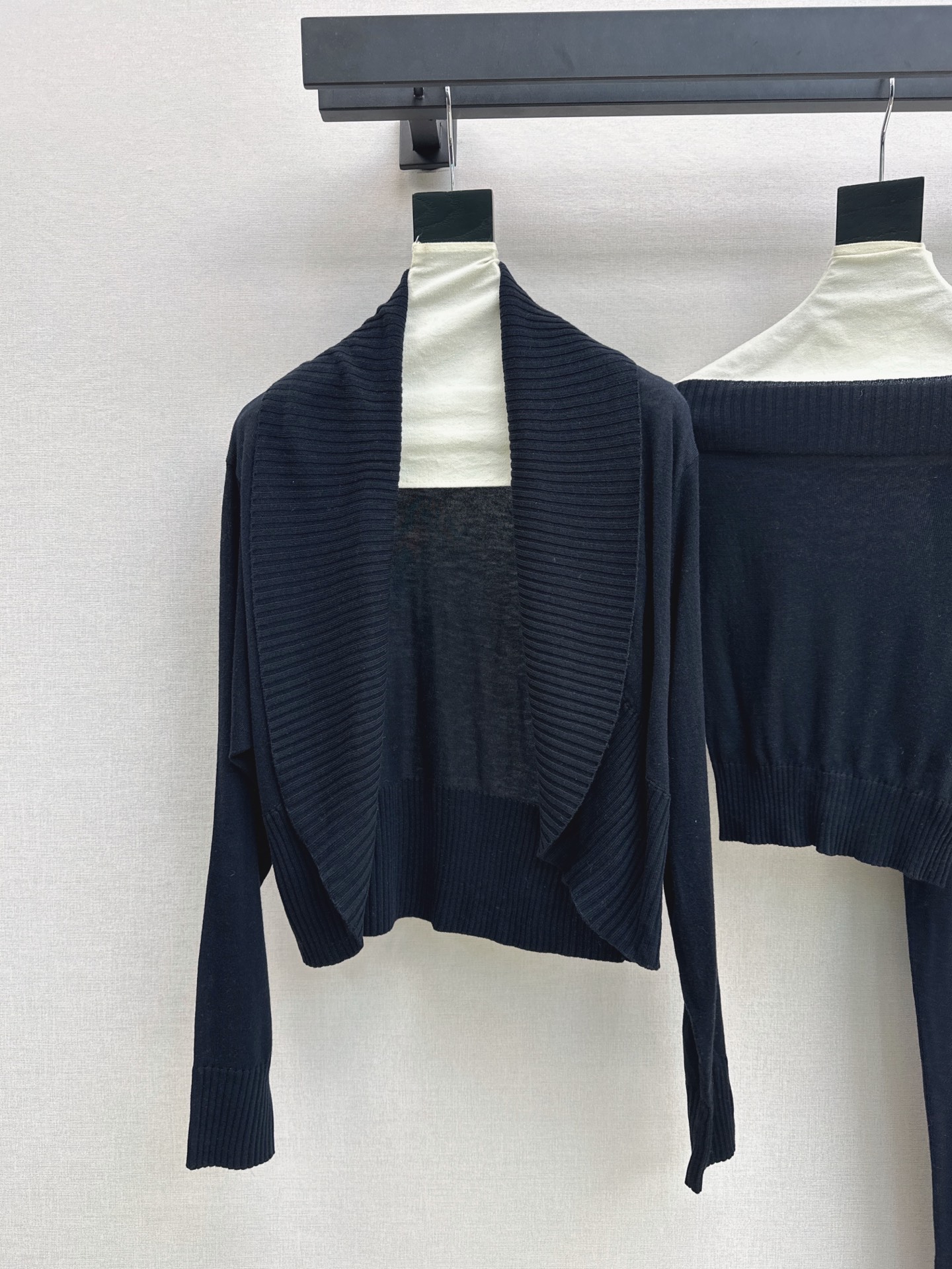 Row 26fw wool cardigan tube top pants sets