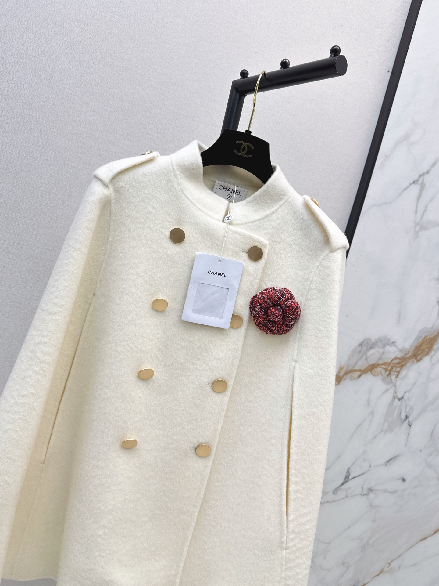 Chan 26fw woolen cape jacket