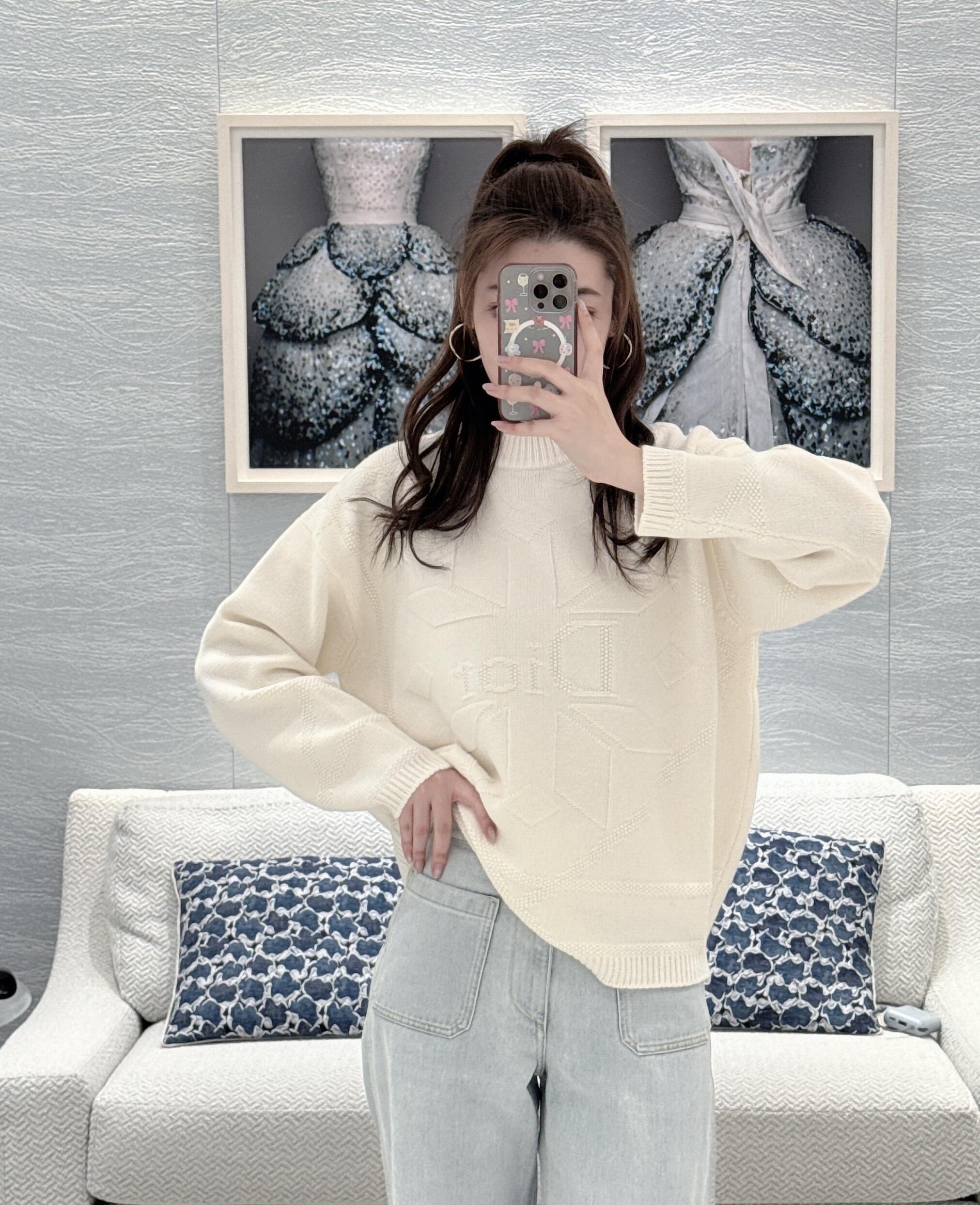 CD 26fw jacqard sweater