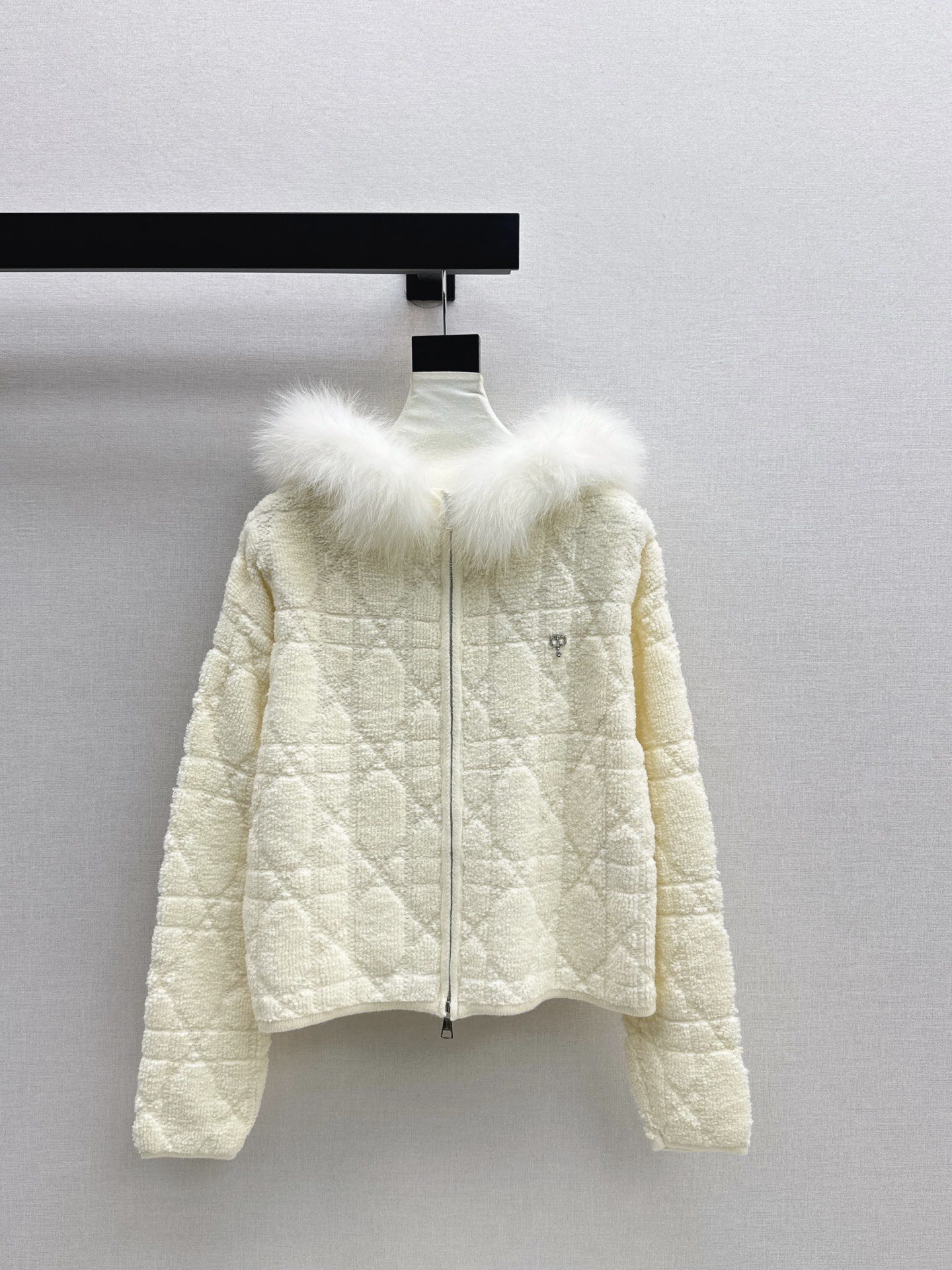 CD 26fw fur-trim hooded jacket