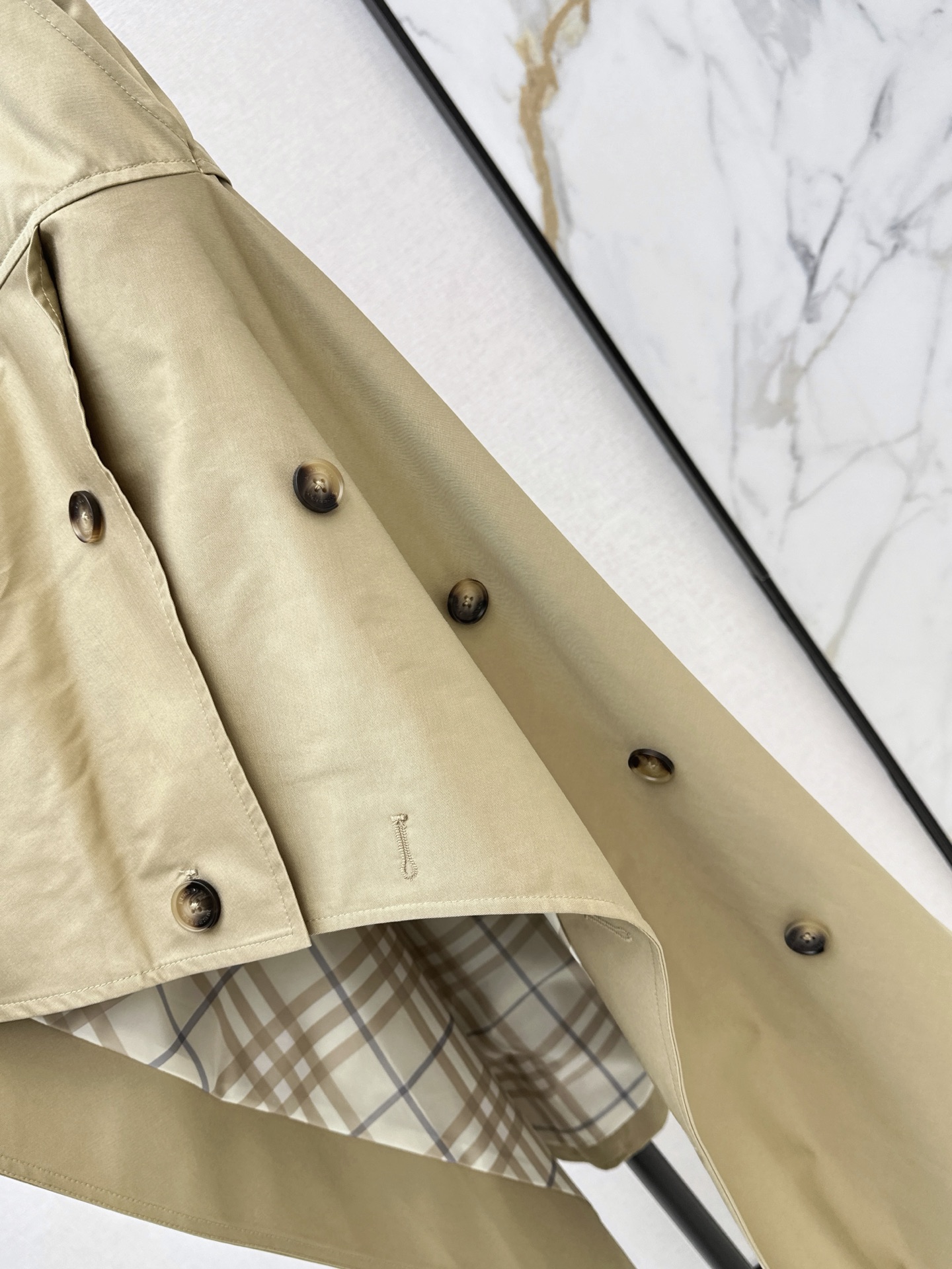 Bur 26fw asymmetric belted trench skirt