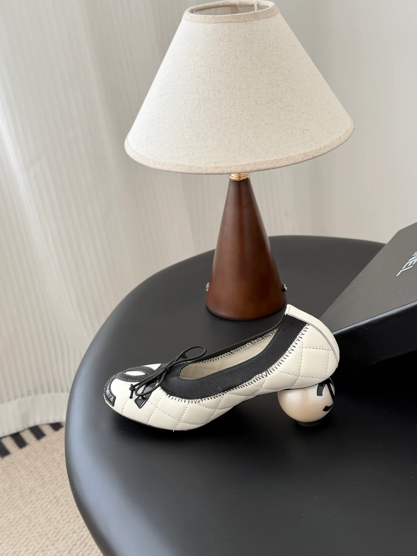 Chan 25k chunky heel ballerina shoes