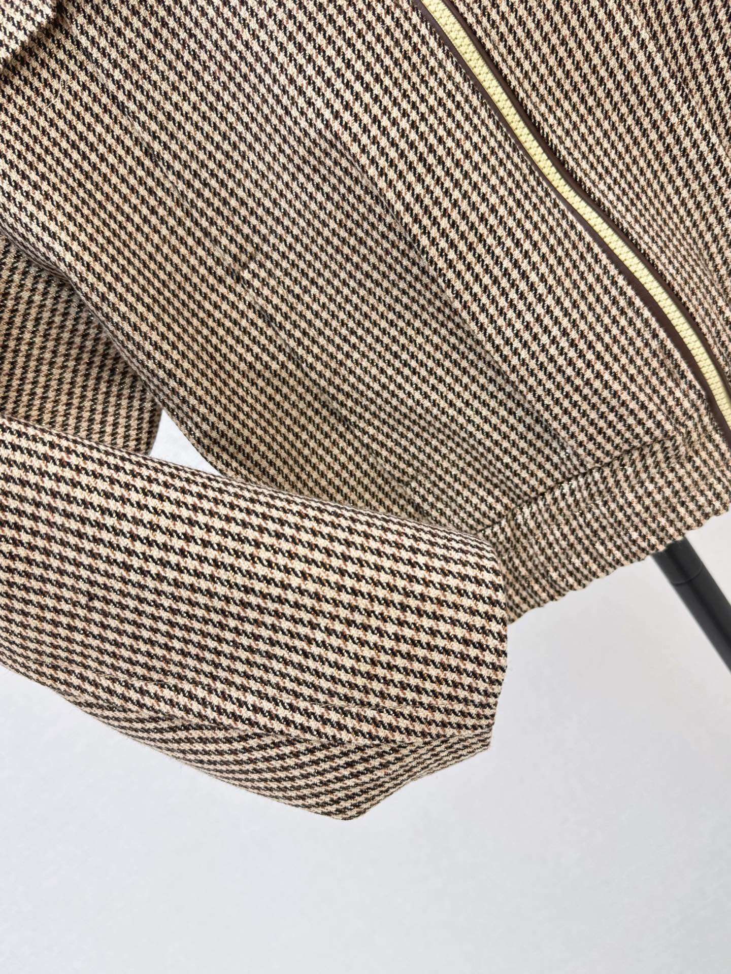 Brun 26fw houndstooth jacket