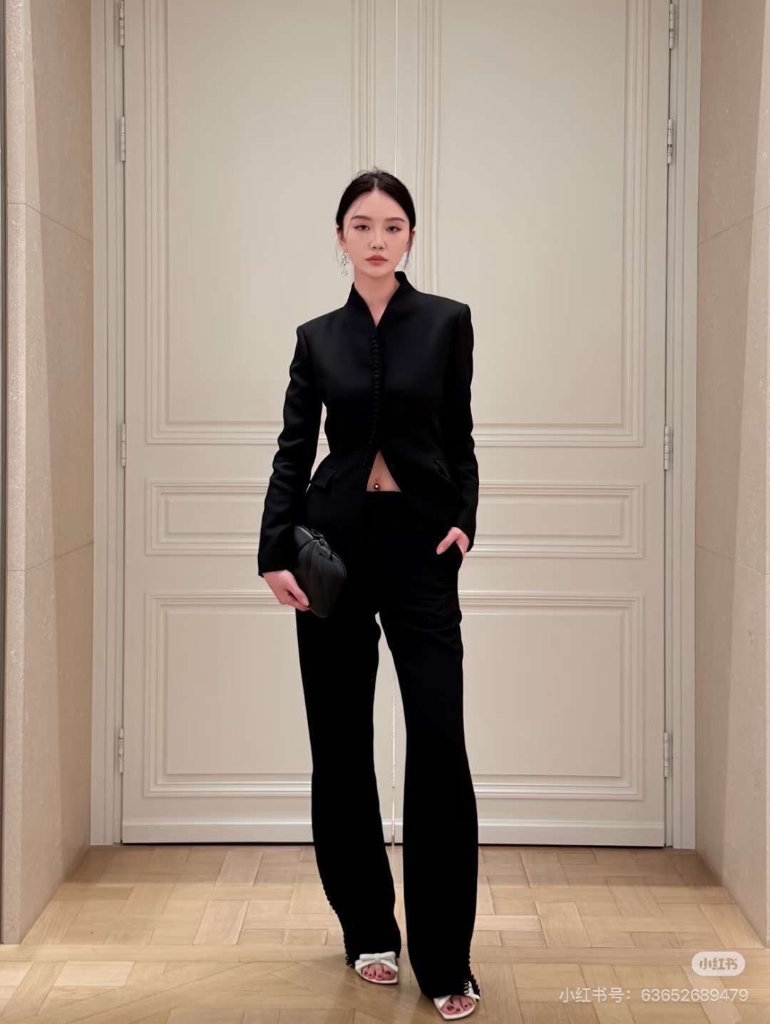 CD 26fw high-waist straight-leg pants
