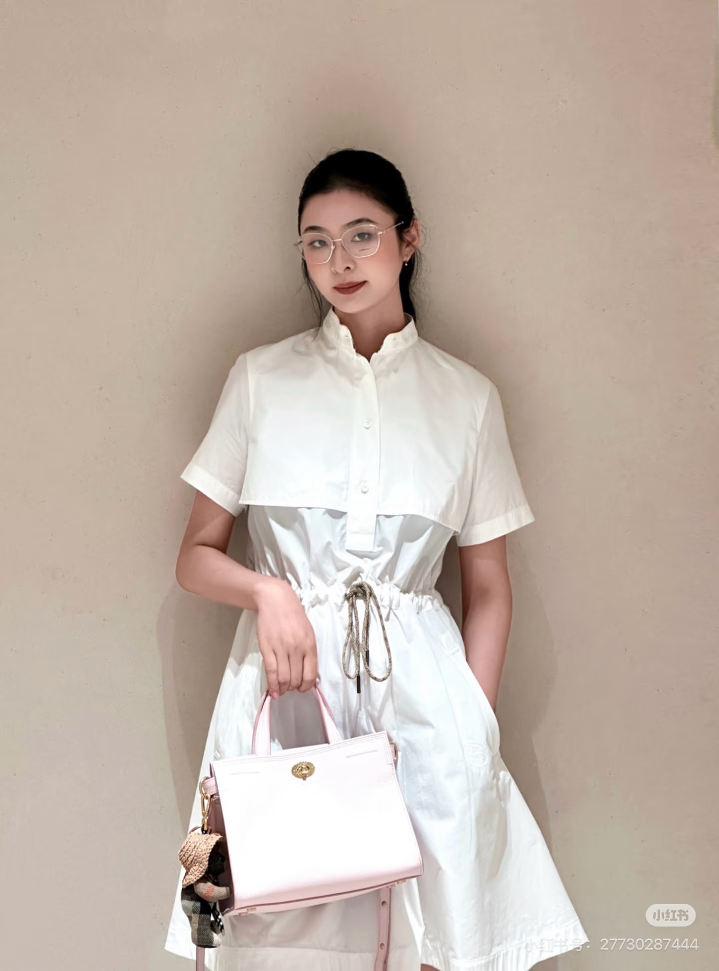 Brun 26fw drawstring dress