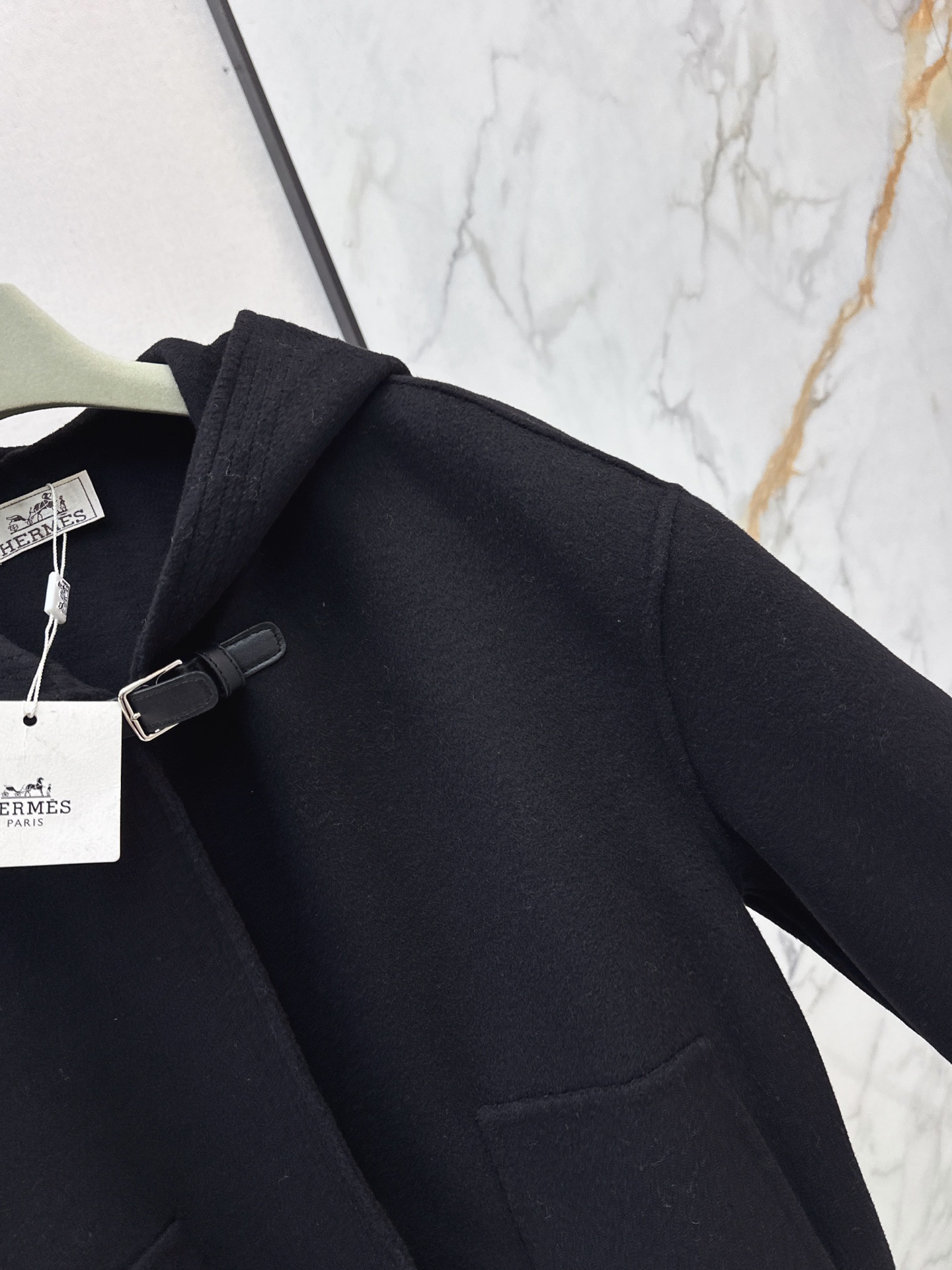 Her 26fw woolen hooded jacket