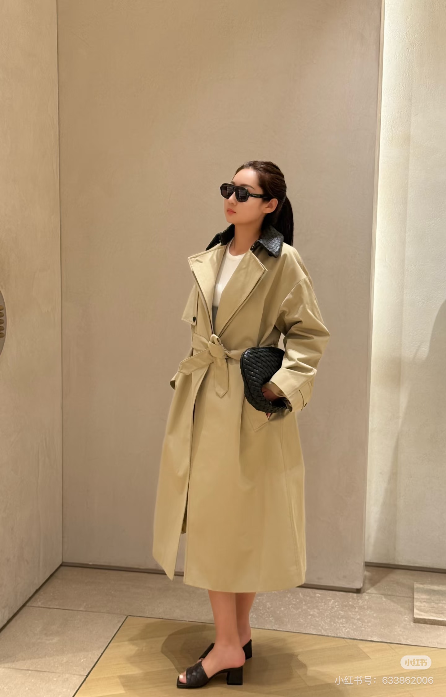 Bott 26fw woven neck trench coats