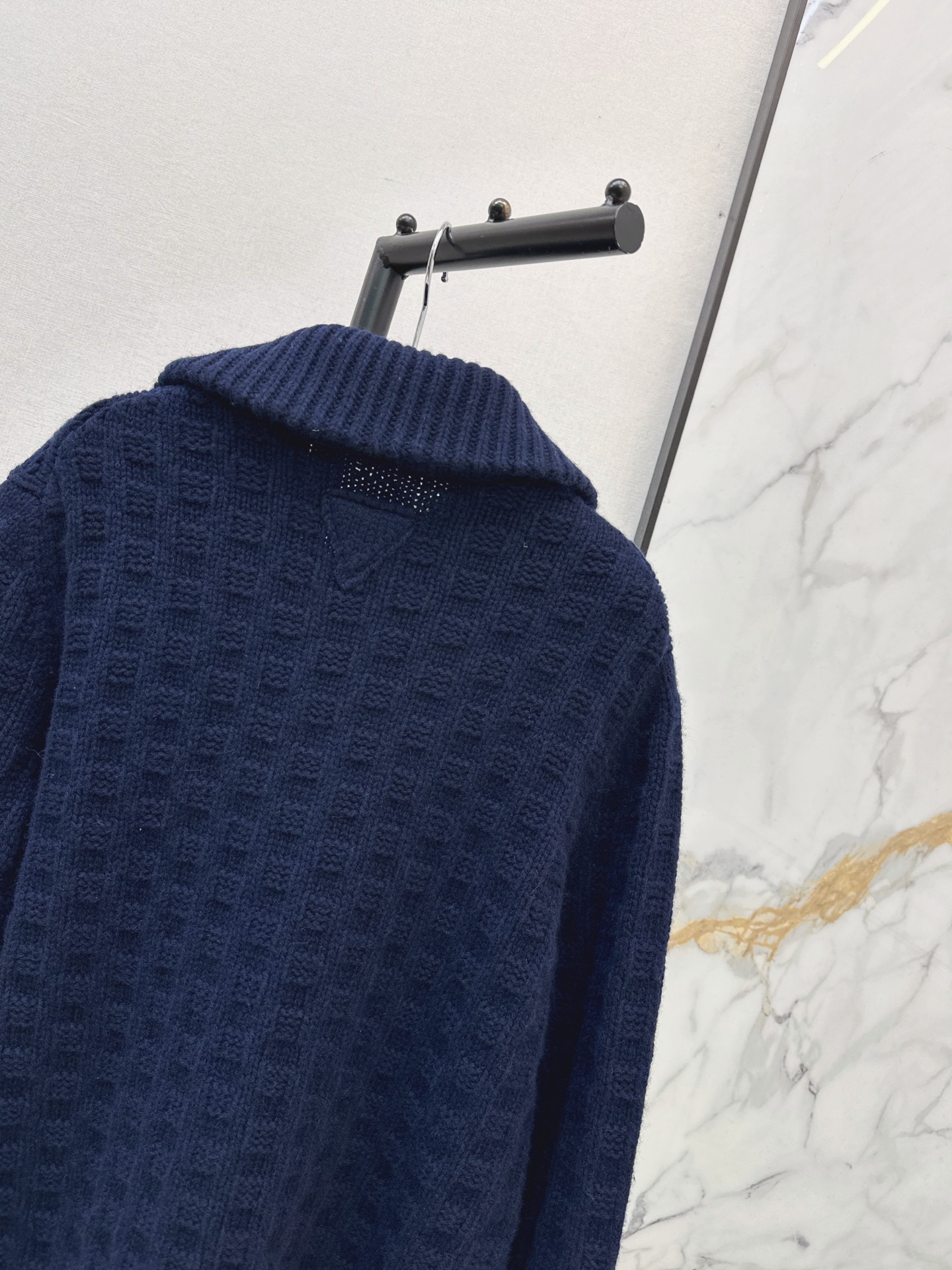 Pra 26fw jacquard knit jacket