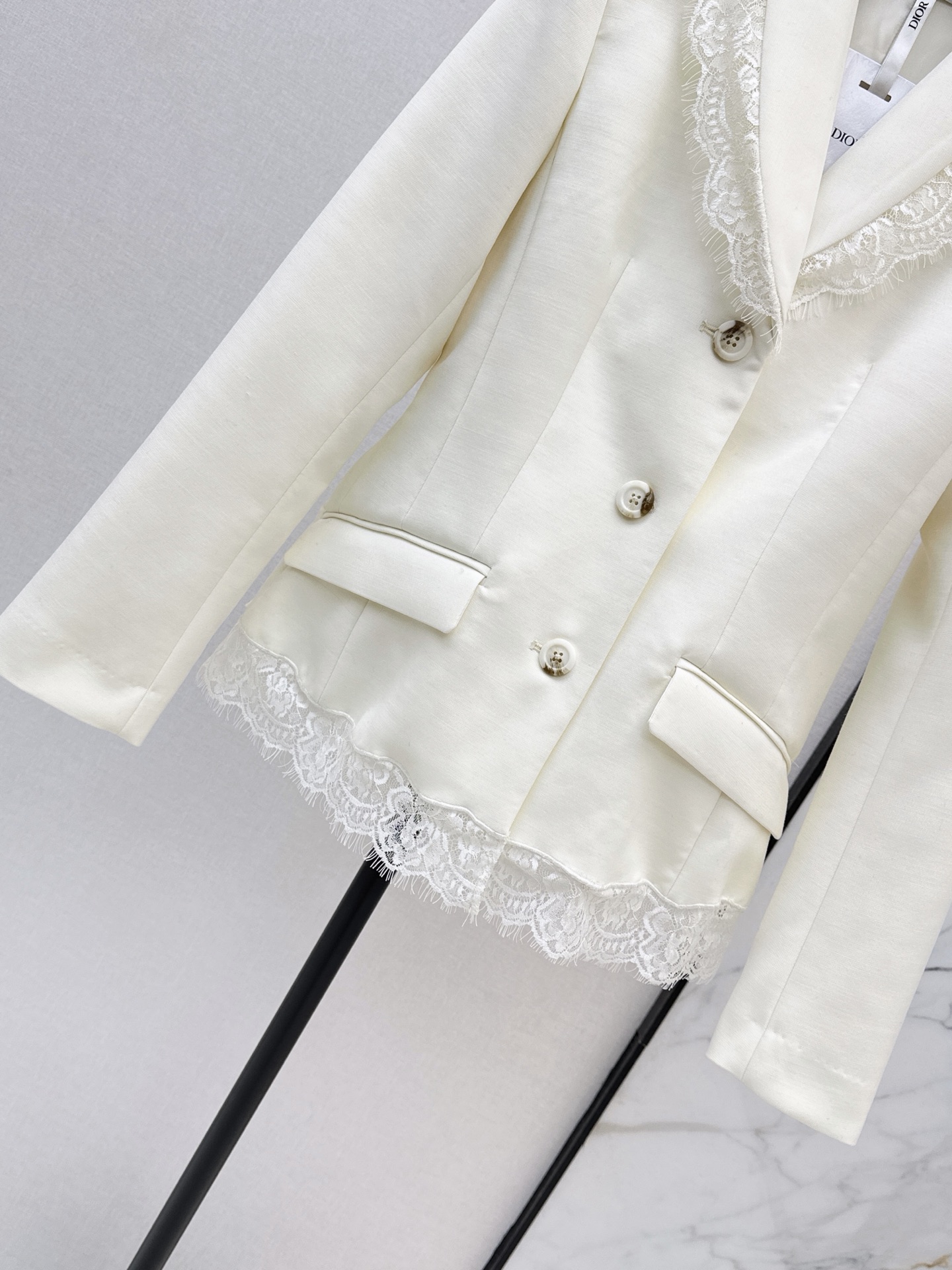 CD 26fw contract lace blazer