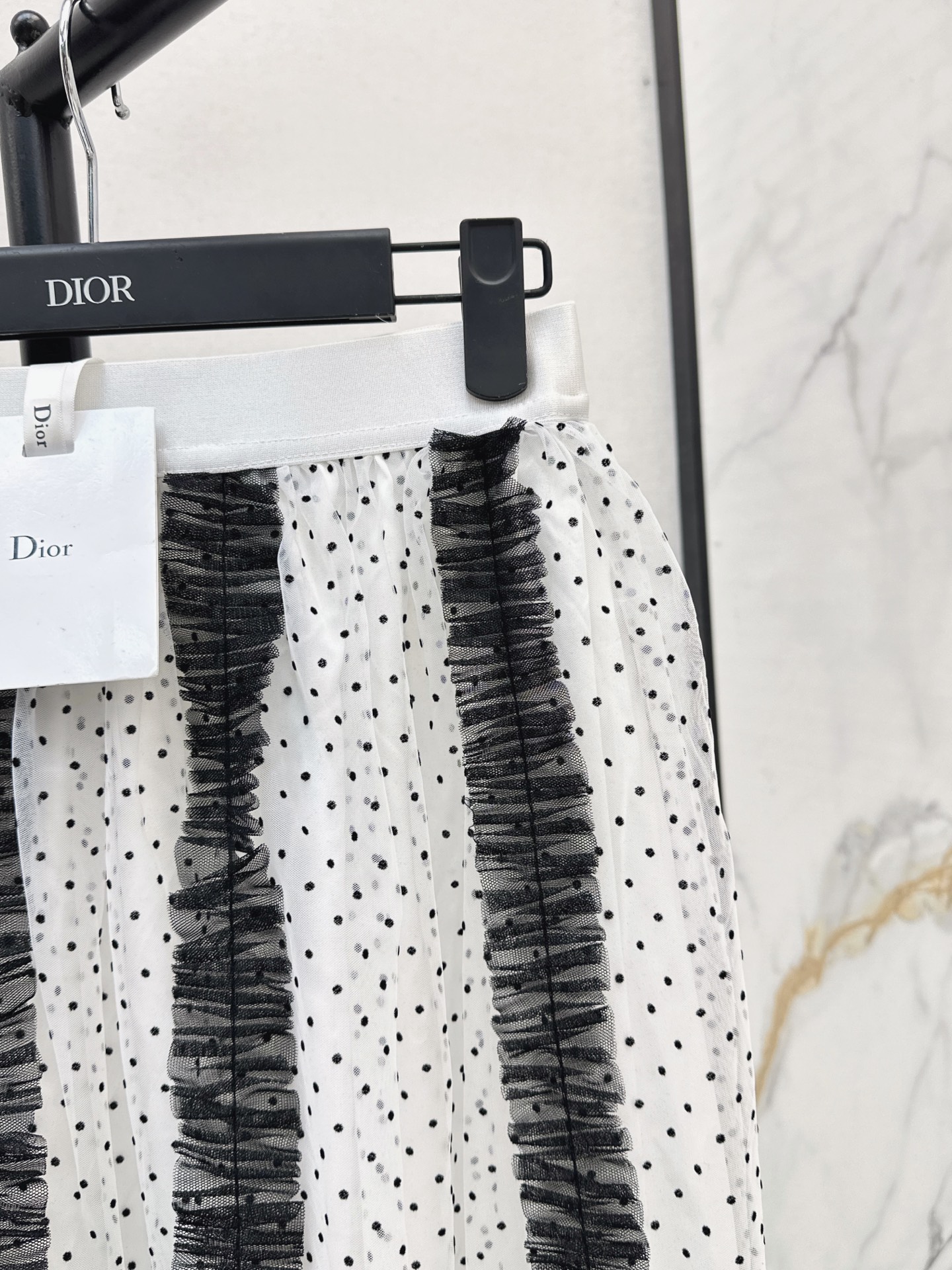CD 26fw pokla dots mesh skirt