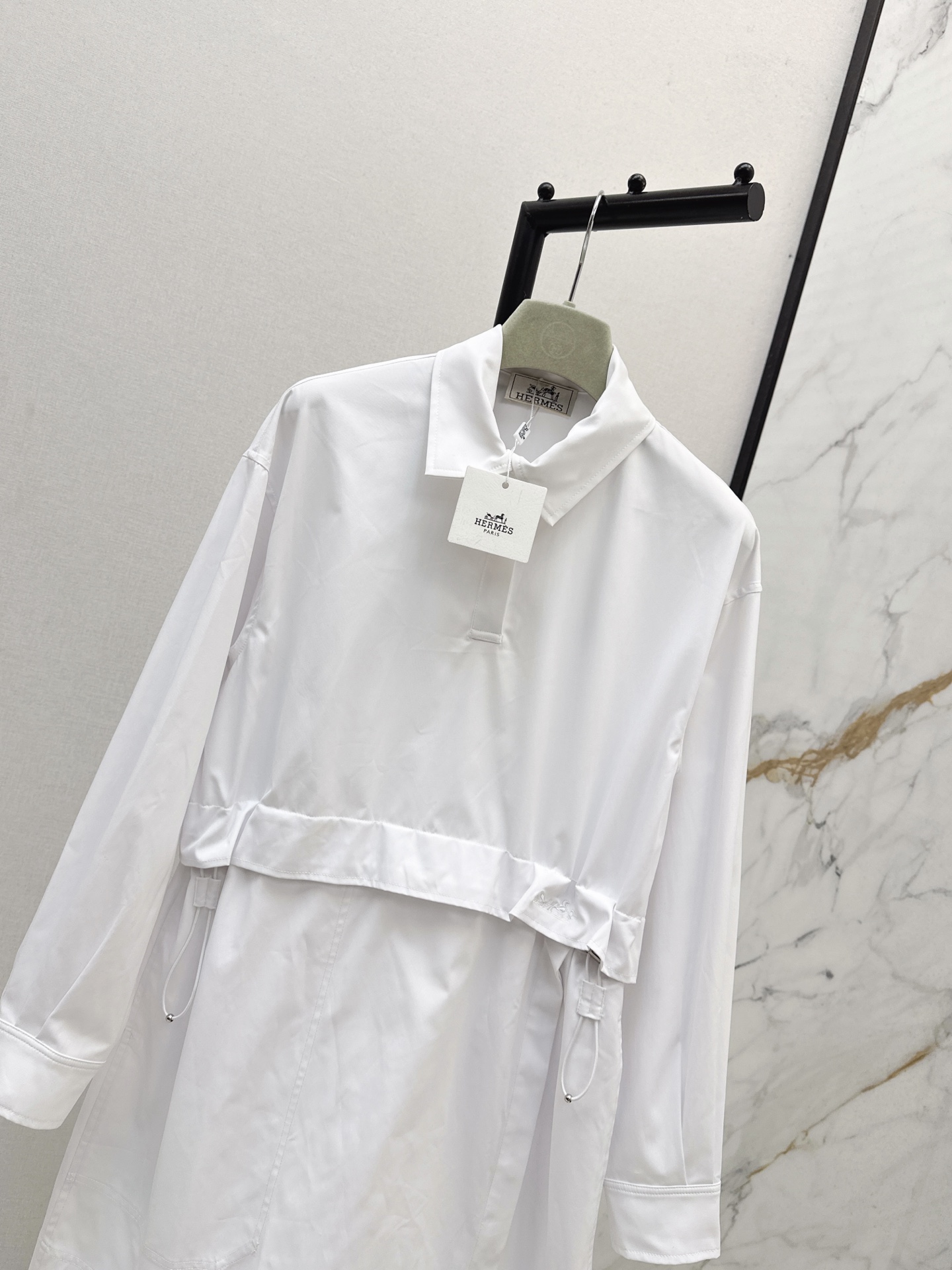 Her 26fw drawstring dress