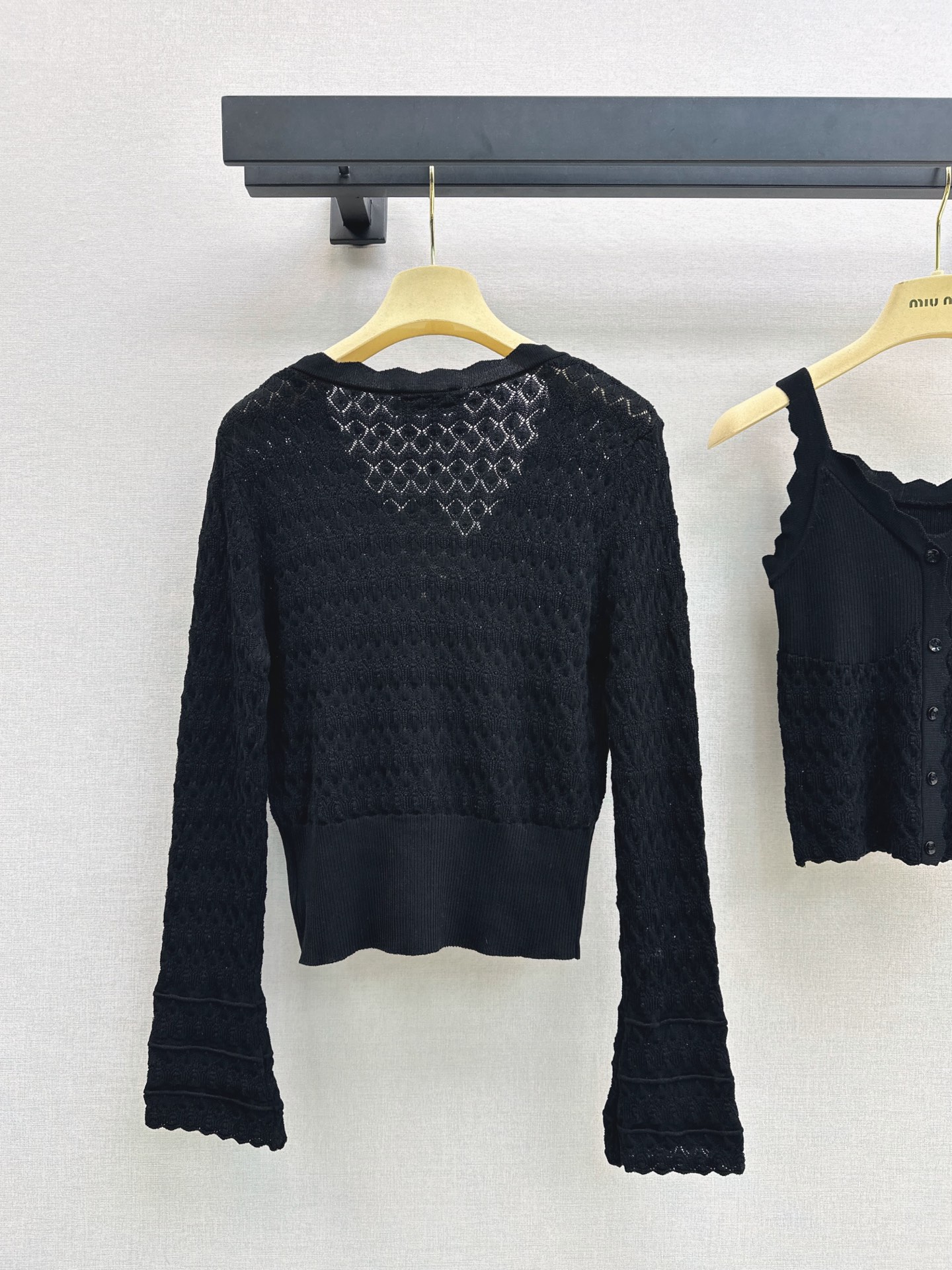 Miu 26fw knit vest cardigan sets