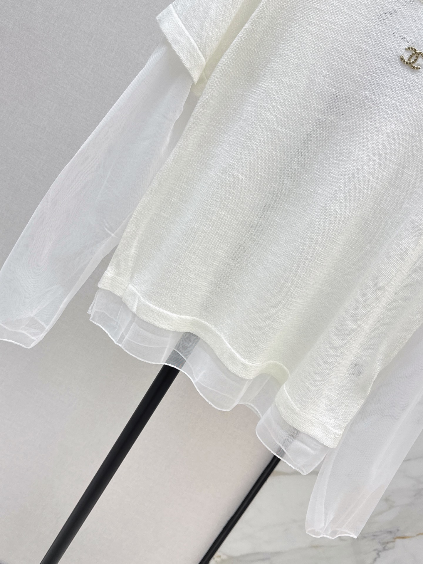 Chan 26ss 2in1 meash knitwear