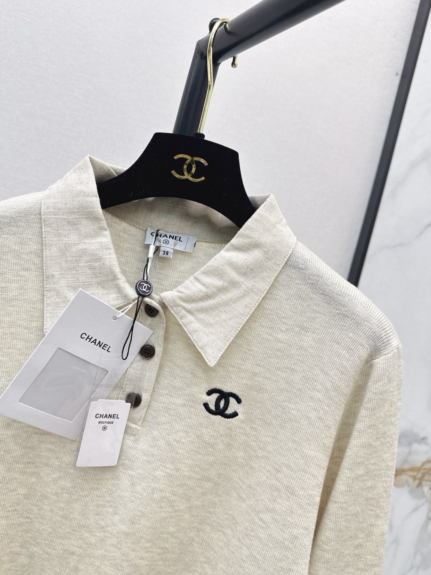 Chan 26fw polo knitwear