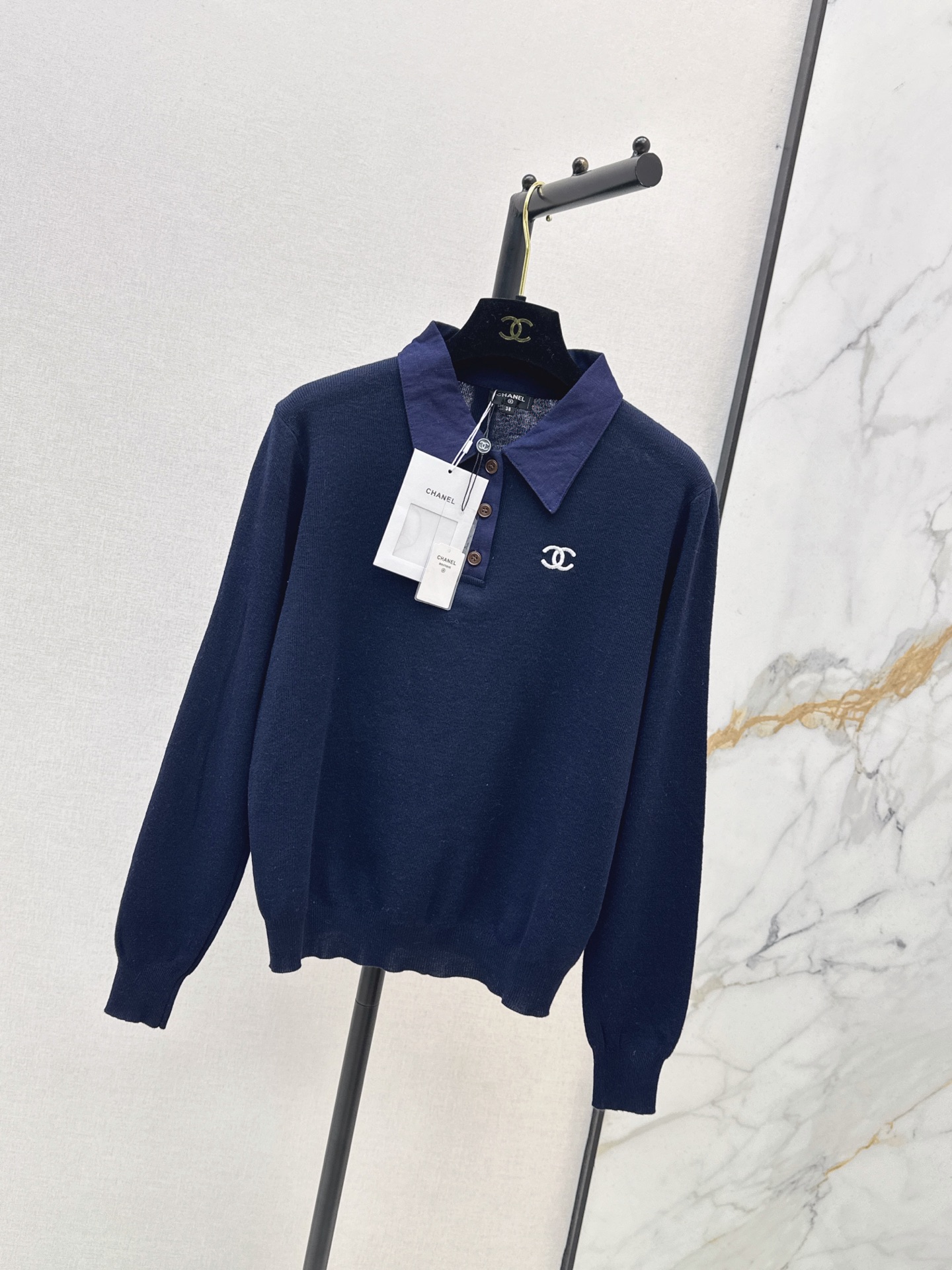 Chan 26fw polo knitwear