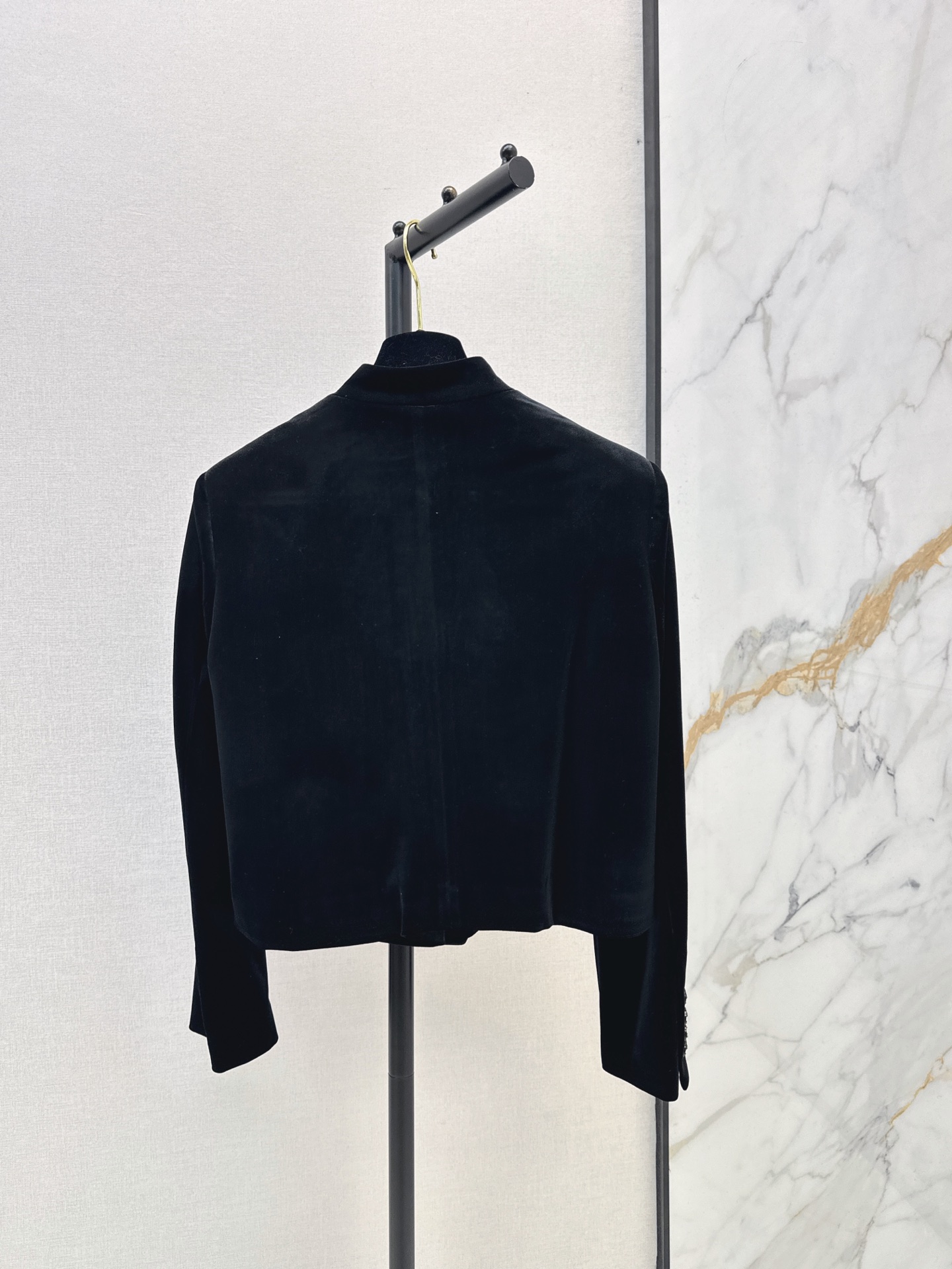 Chan 26fw velvet cropped jacket