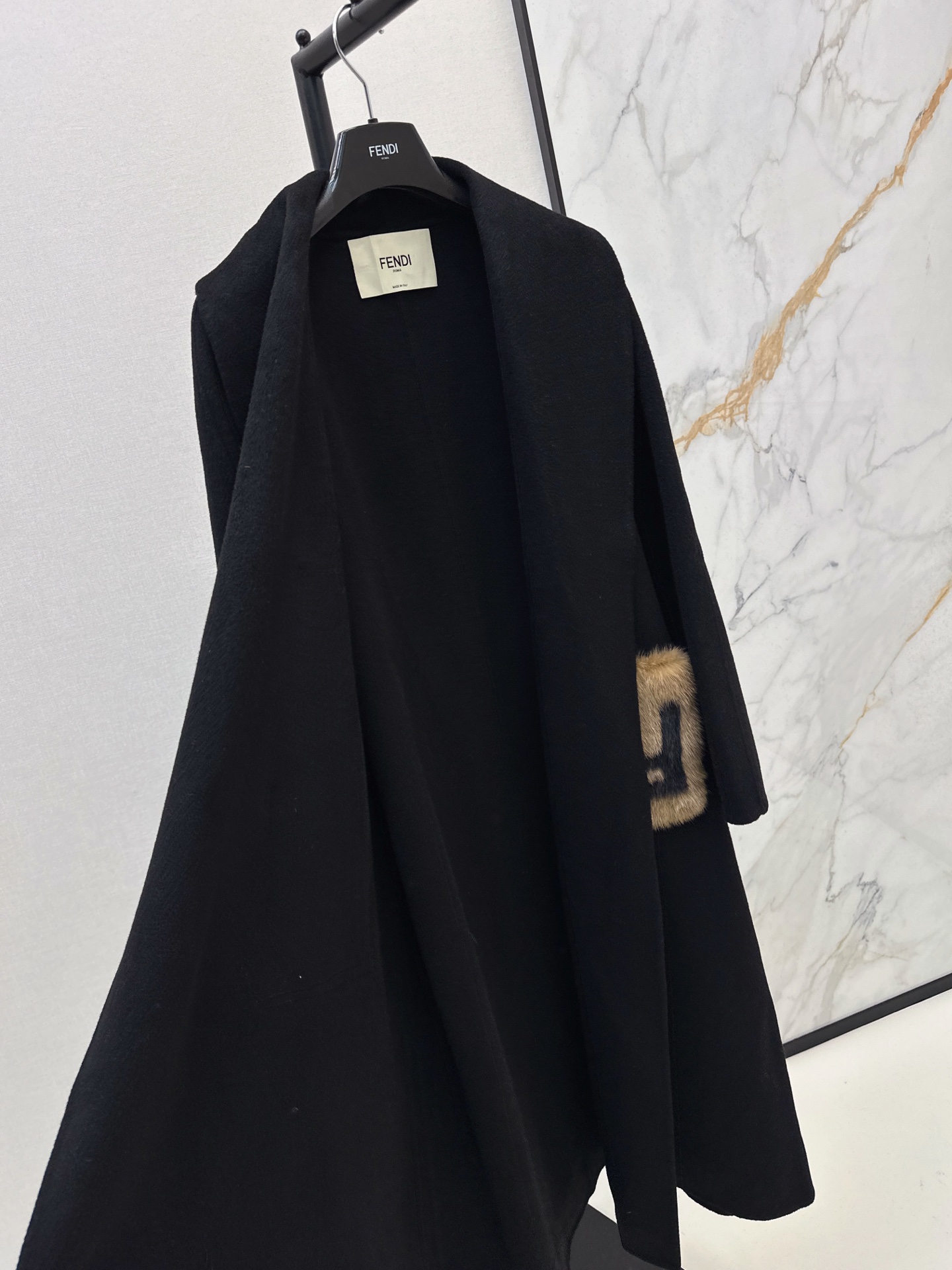 Fen 26fw woolen overcoats