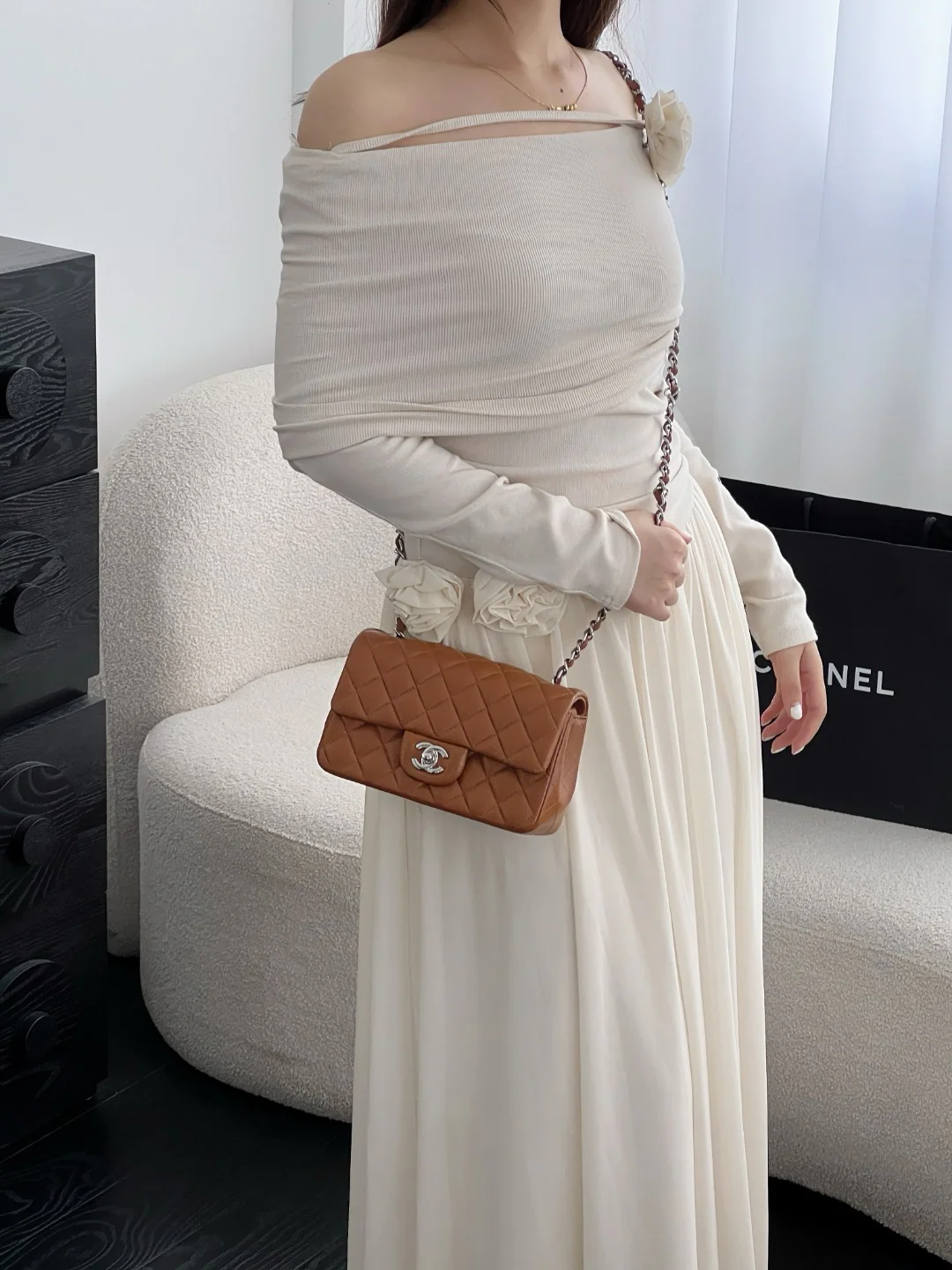 Chan cf20 chain shoulder bag