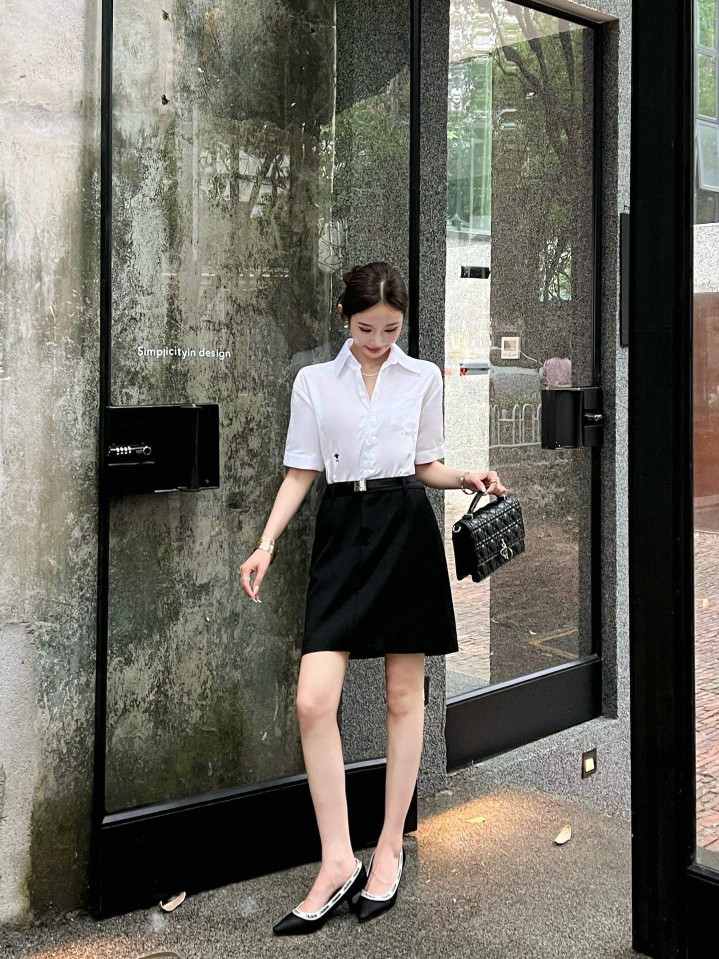 CD 26ss contract shirt dress