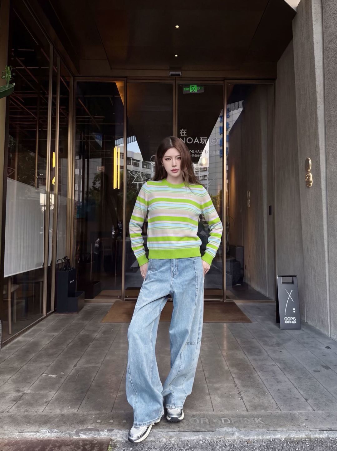 Miu 26fw stripe sweater