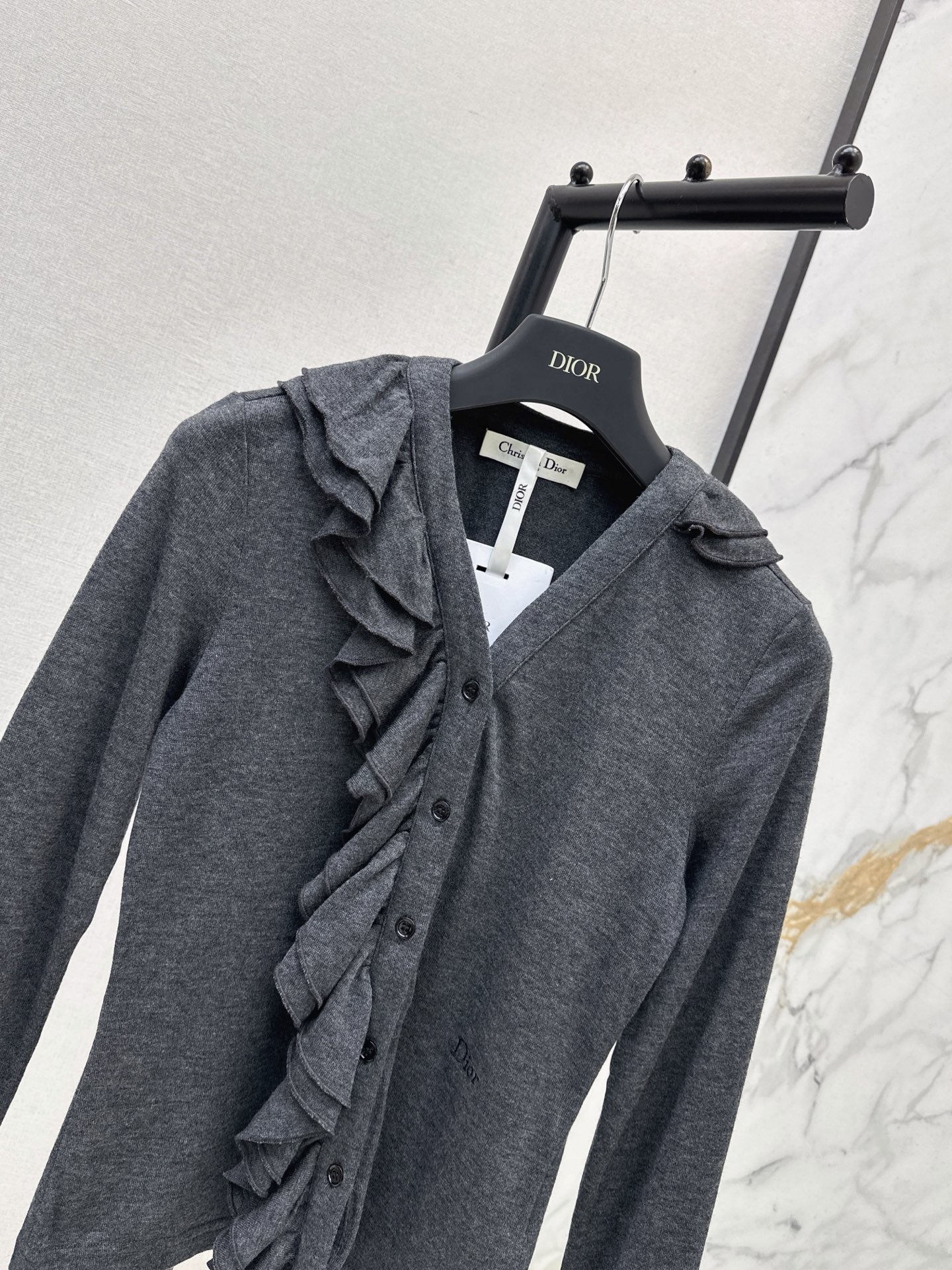 CD 26fw ruffle basic tee