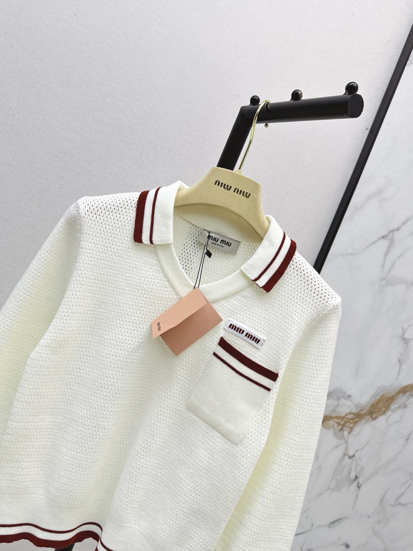 Miu 26fw polo sweater