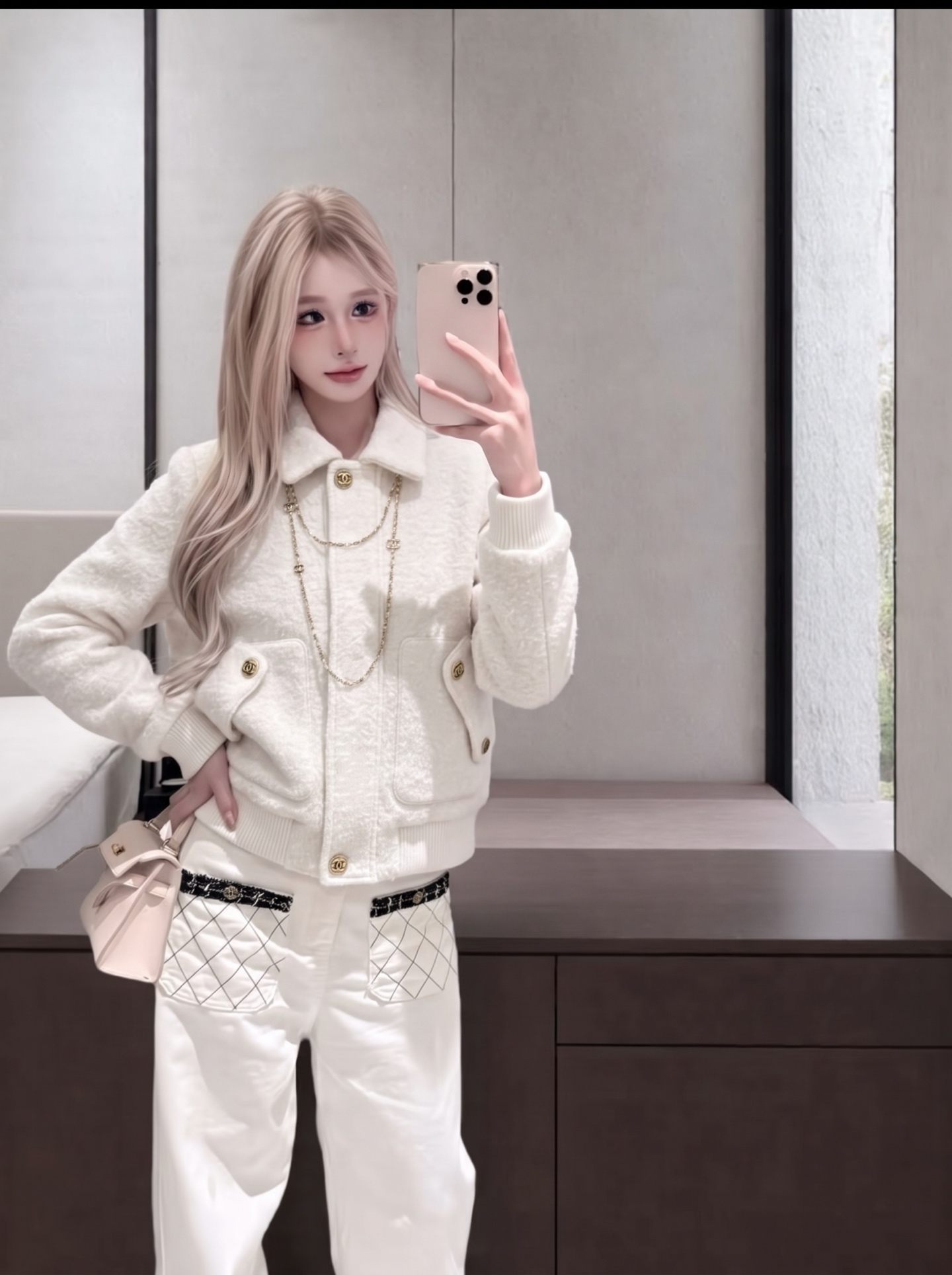 Chan 26fw sherpa fleece jacket