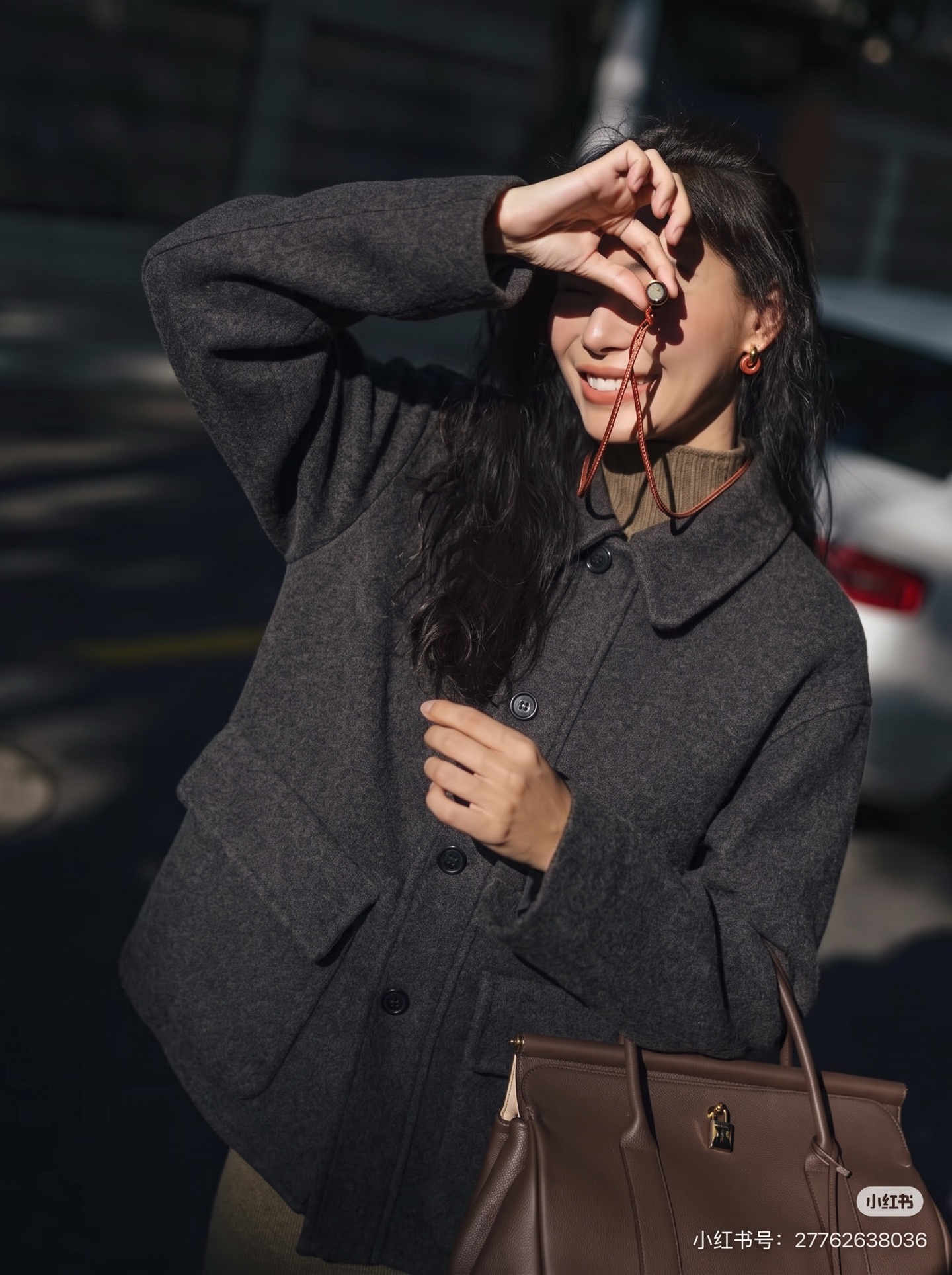 Brun 26fw woolen collared jacket