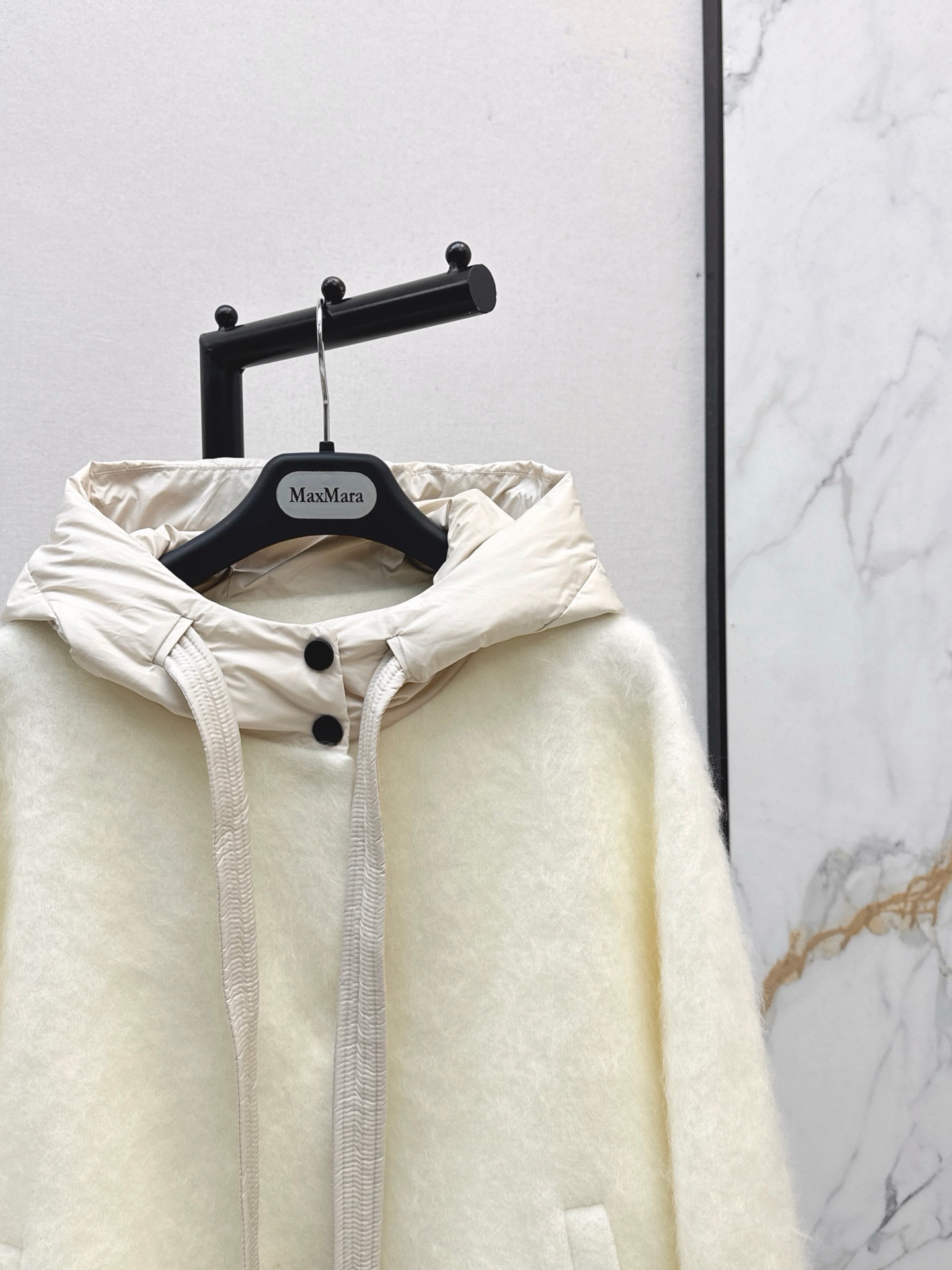 Max 26fw wool hooded jacket