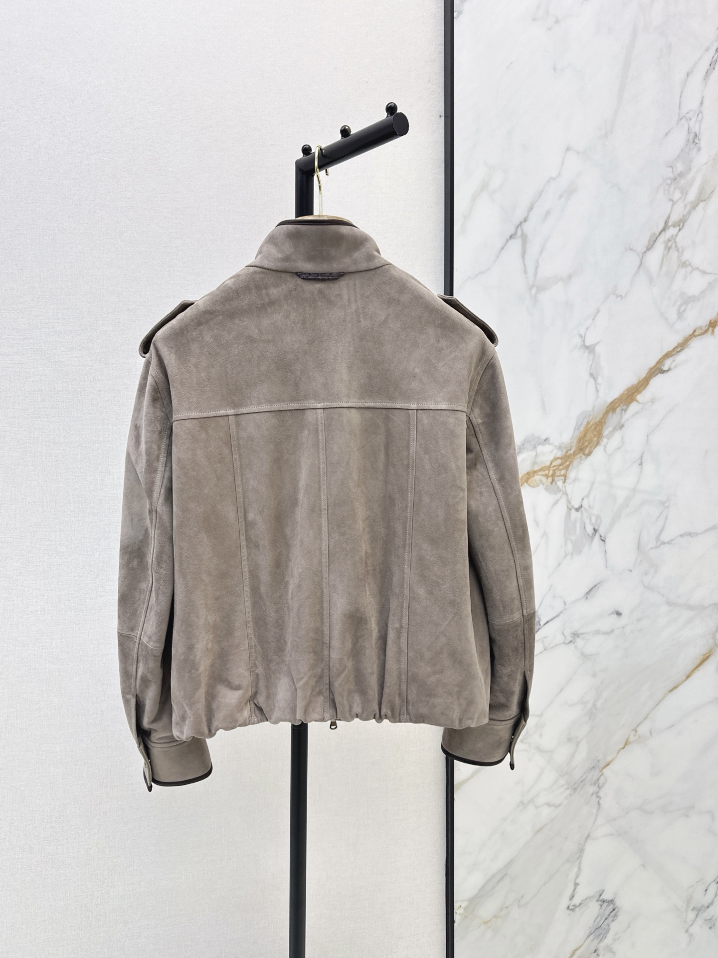 Brun 26fw suede fleece leather jacket