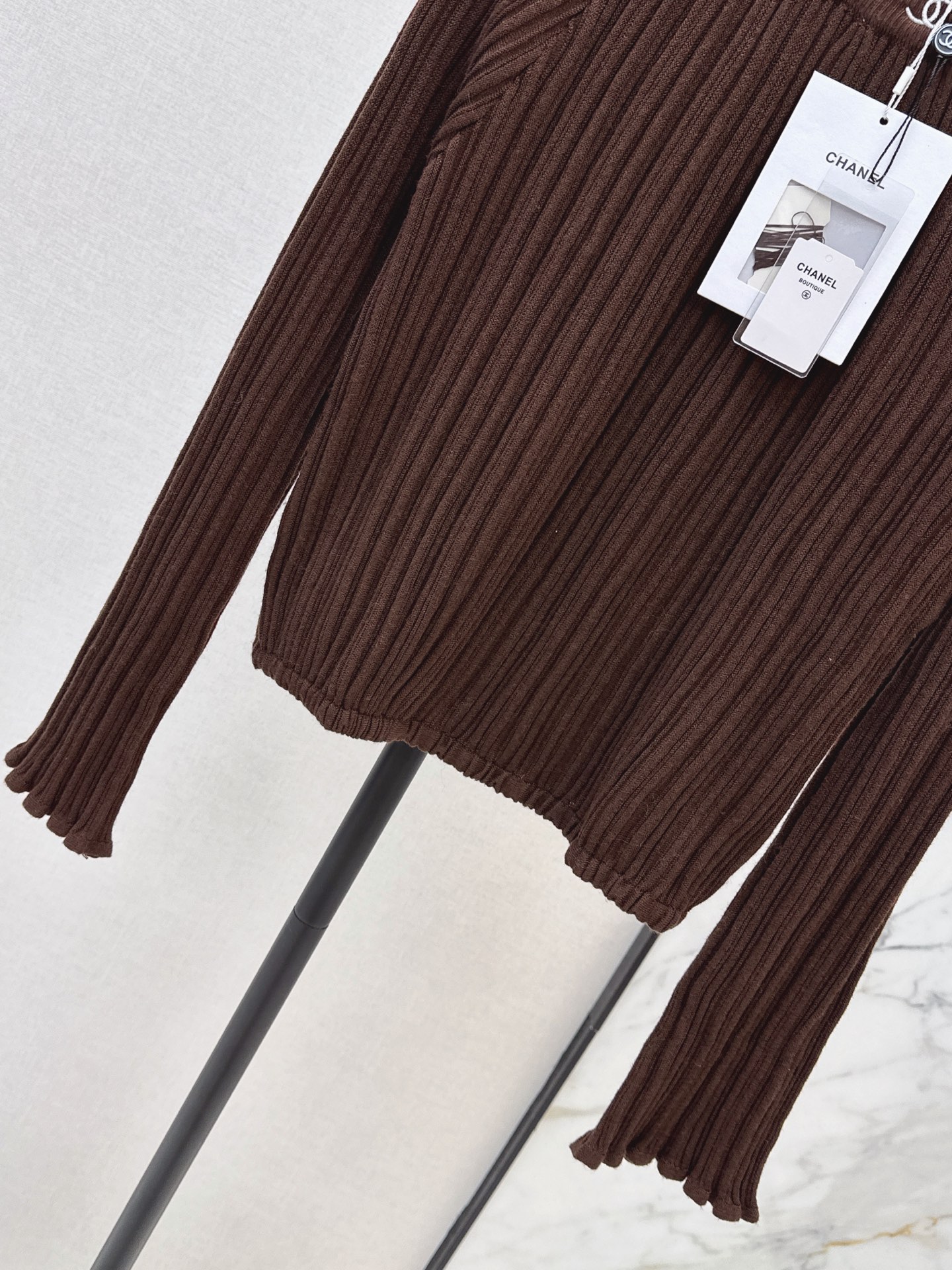 Chan 26fw ribble knit sweater