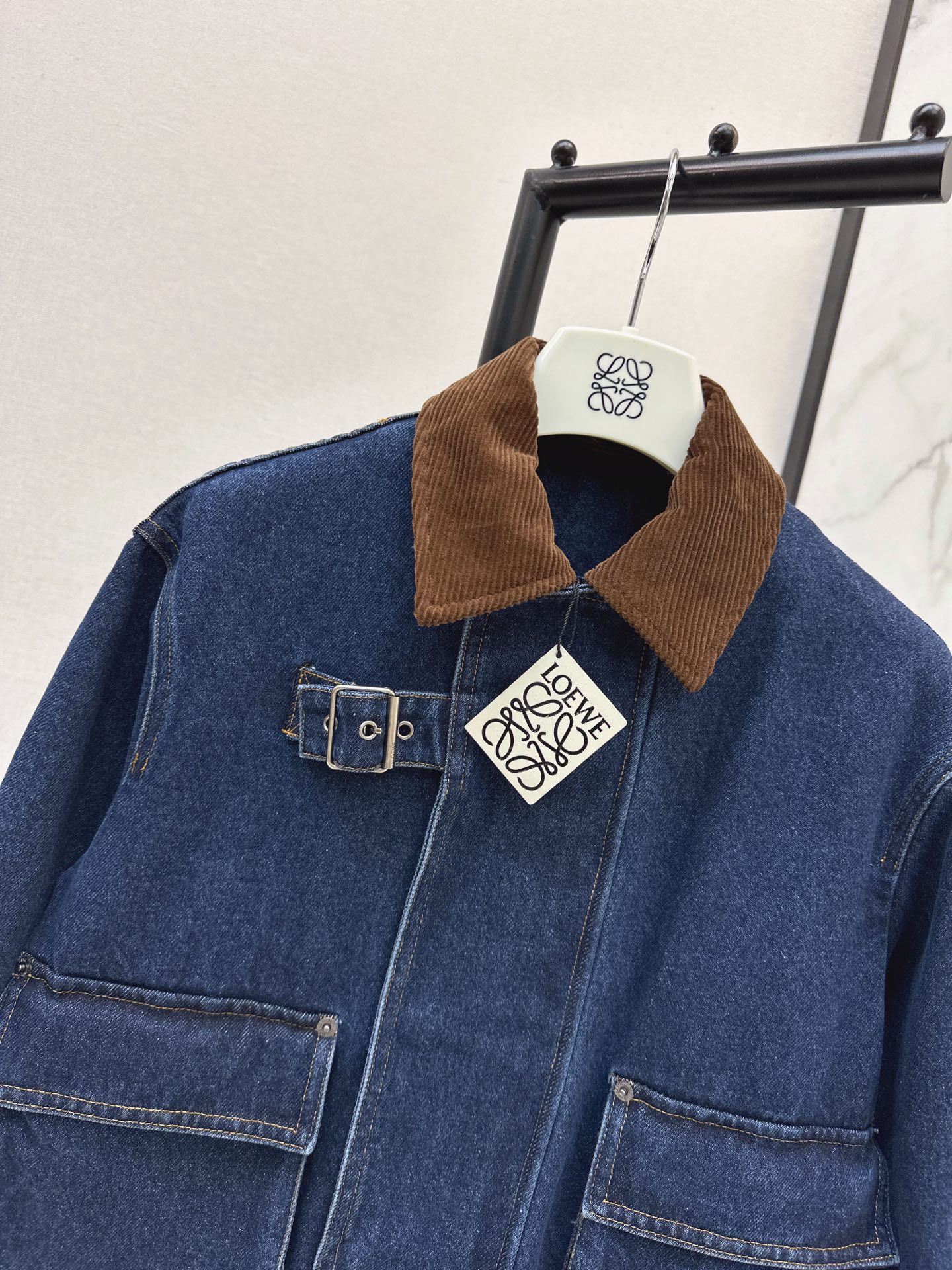 Loe 26fw zipper denim jacket